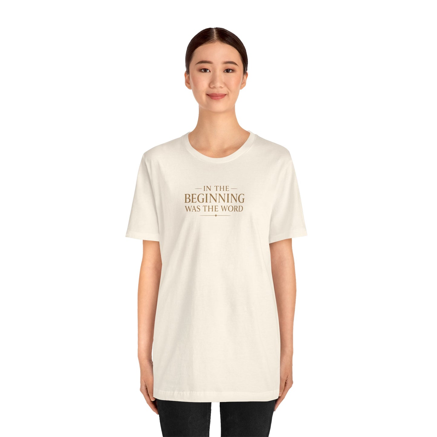 John 1:1 Christian T‑Shirt — “In the Beginning Was the Word” Bible Verse Tee