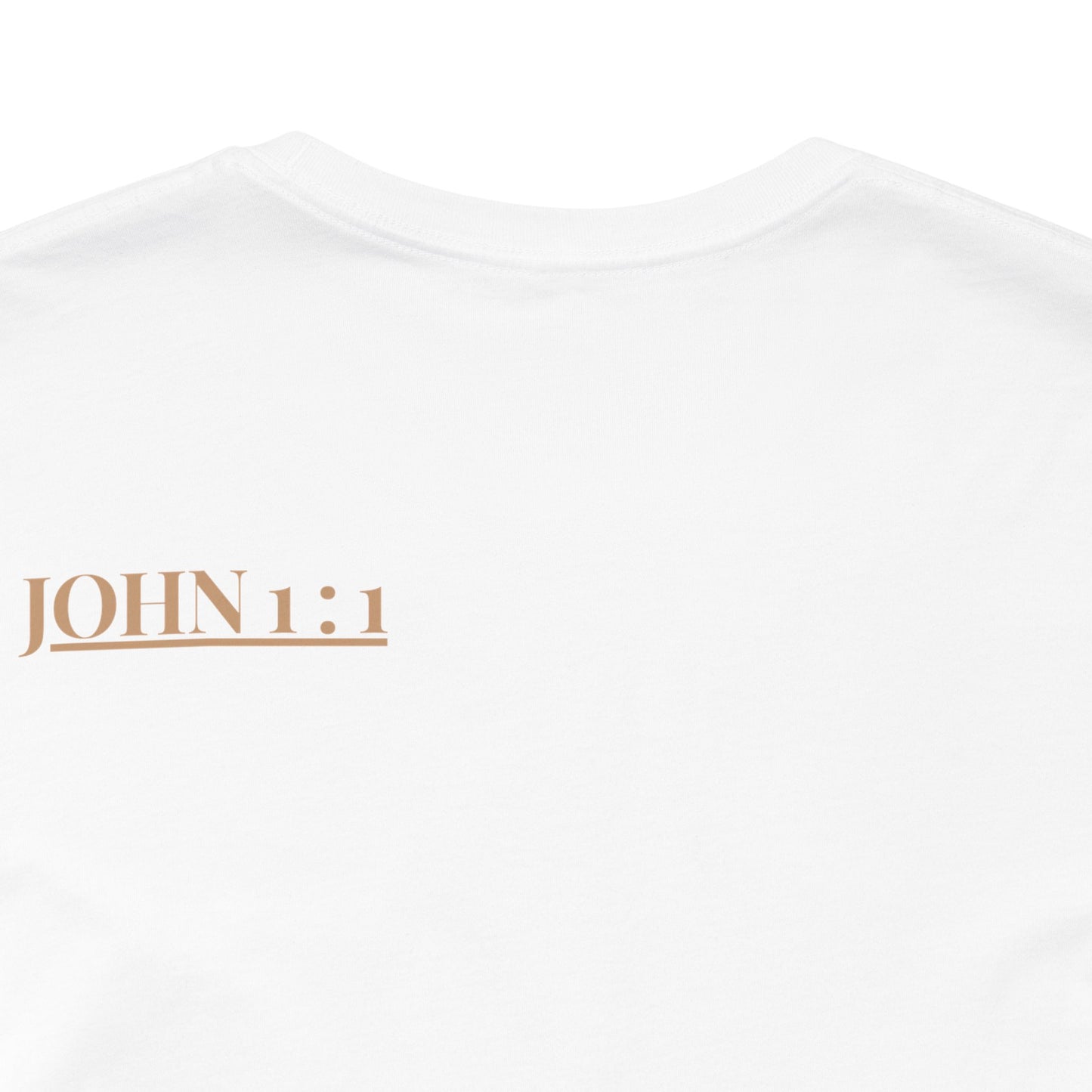 Biblical Verse Tee — "In the Beginning Was the Word" John 1:1 Christian T-Shirt