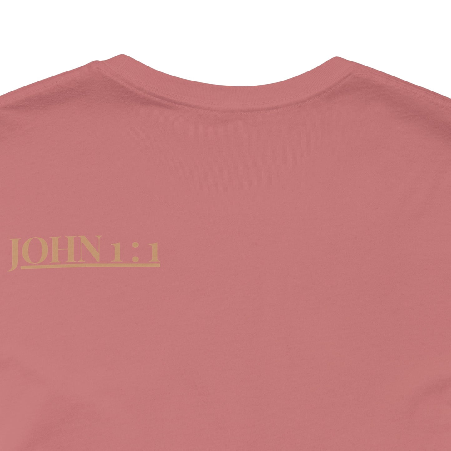 Biblical Verse Tee — "In the Beginning Was the Word" John 1:1 Christian T-Shirt