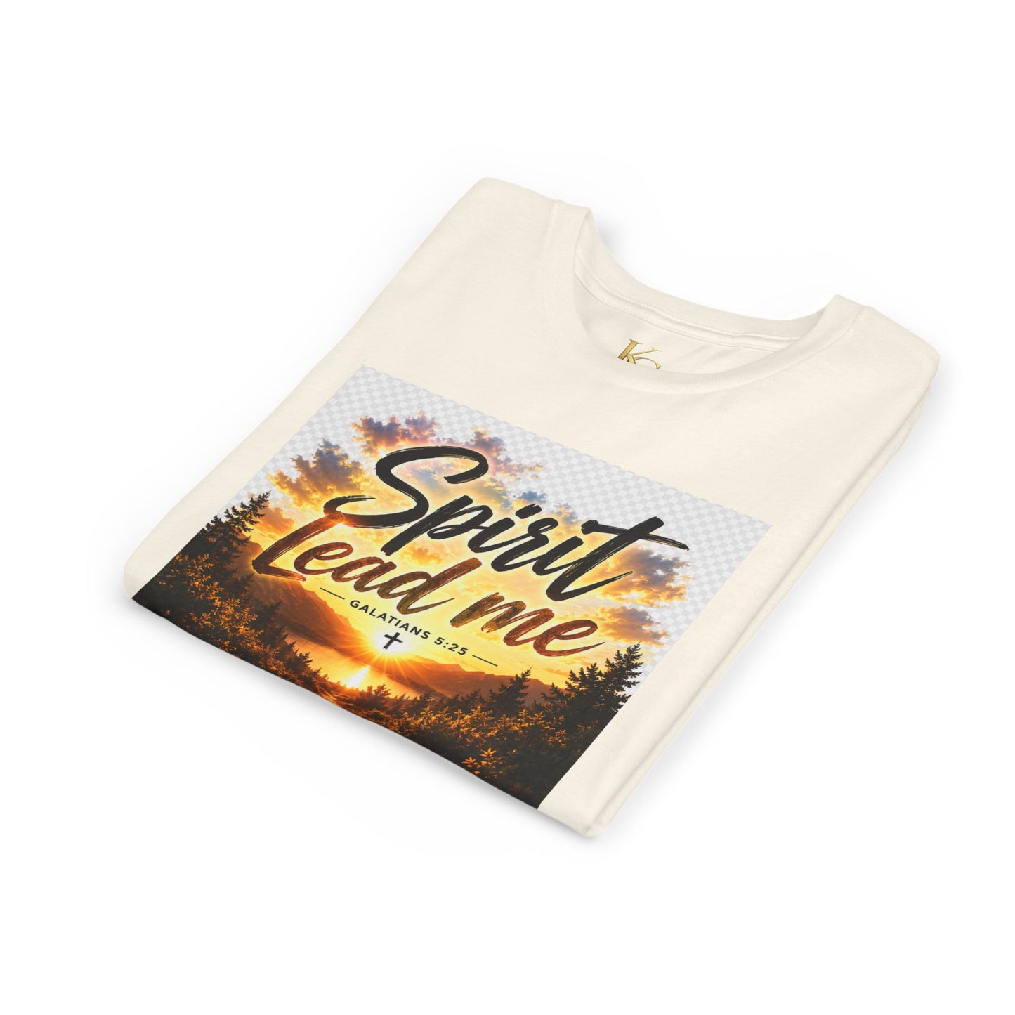 Youth Tee — "Spirit Lead Me" Christian Kids Shirt (Led by His Spirit)
