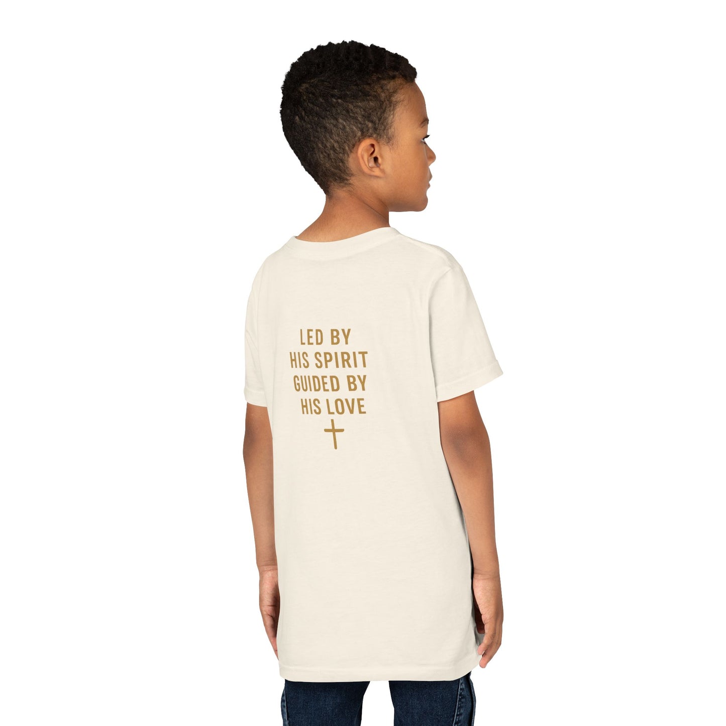 Youth Tee — "Spirit Lead Me" Christian Kids Shirt (Led by His Spirit)
