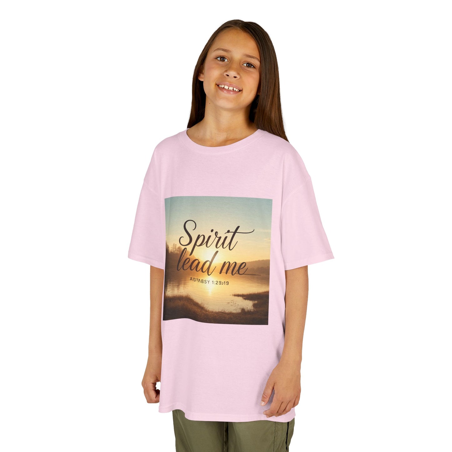 Kids T‑Shirt — "Spirit Lead Me" Sunrise Faith Tee