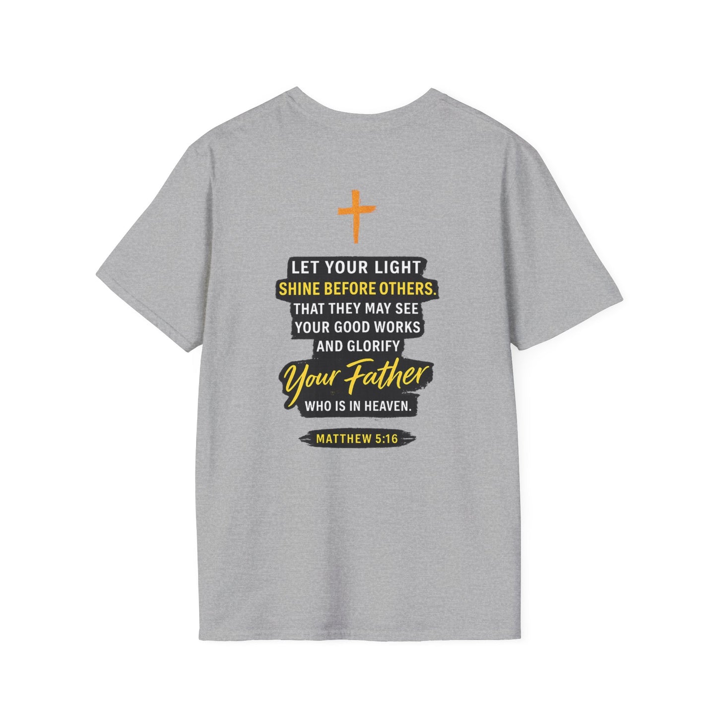 Let Your Light Shine T-Shirt — Inspirational Christian Faith Graphic Tee