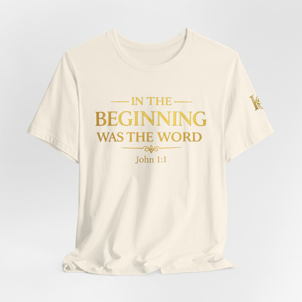 John 1:1 Christian T‑Shirt — “In the Beginning Was the Word” Bible Verse Tee