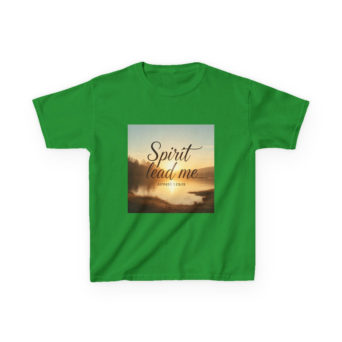 Kids T‑Shirt — "Spirit Lead Me" Sunrise Faith Tee