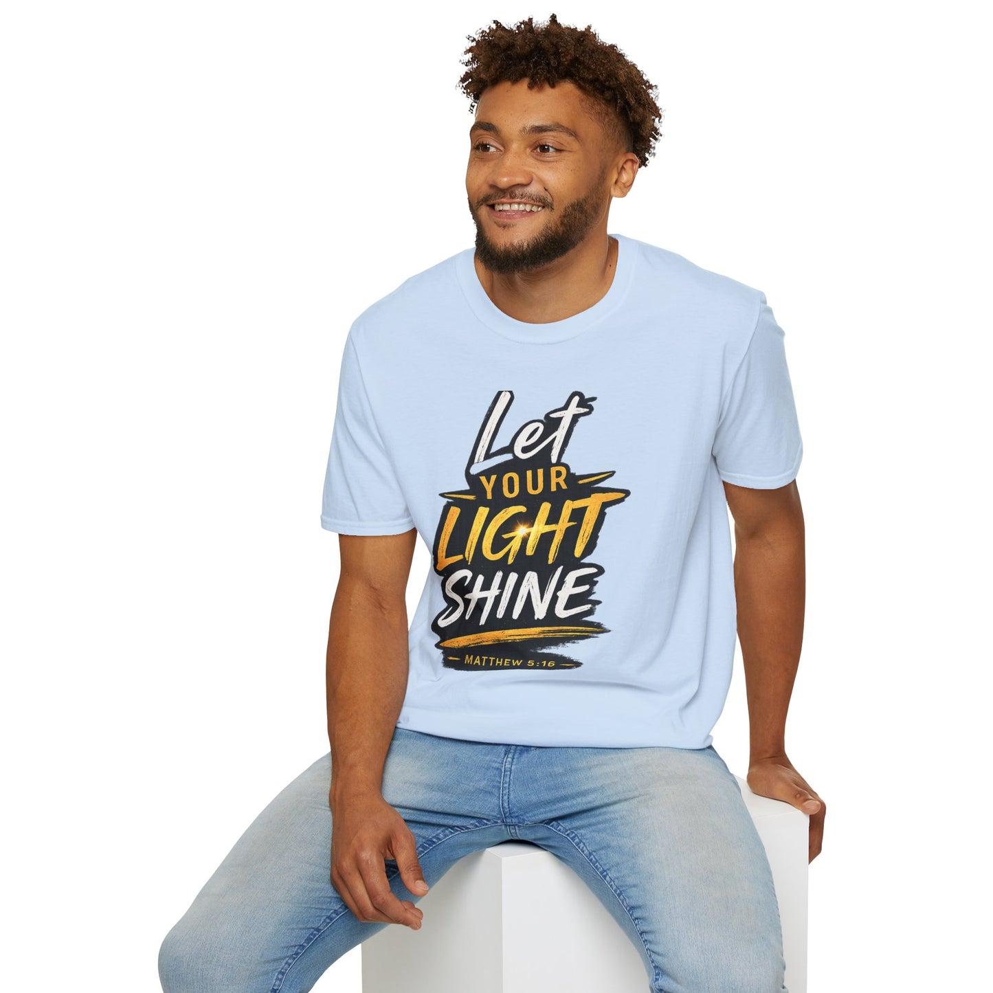 Let Your Light Shine T-Shirt — Inspirational Christian Faith Graphic Tee