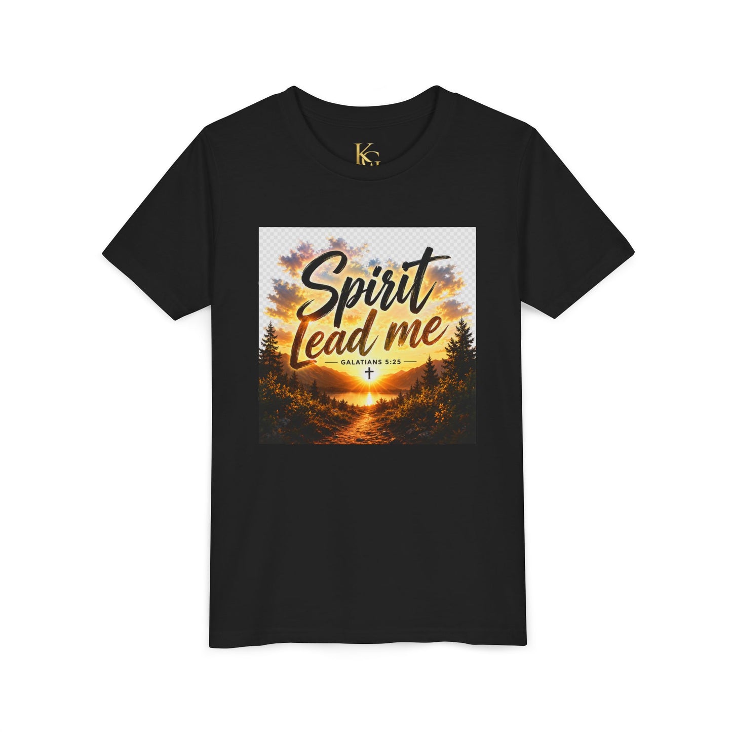 Youth Tee — "Spirit Lead Me" Christian Kids Shirt (Led by His Spirit)