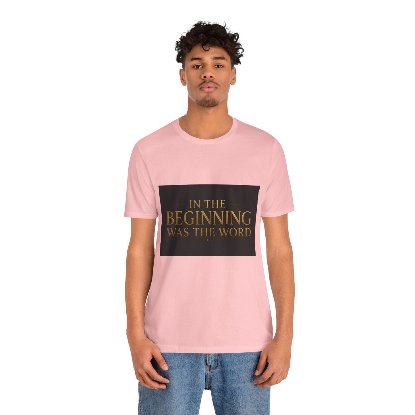 Biblical Verse Tee — "In the Beginning Was the Word" John 1:1 Christian T-Shirt
