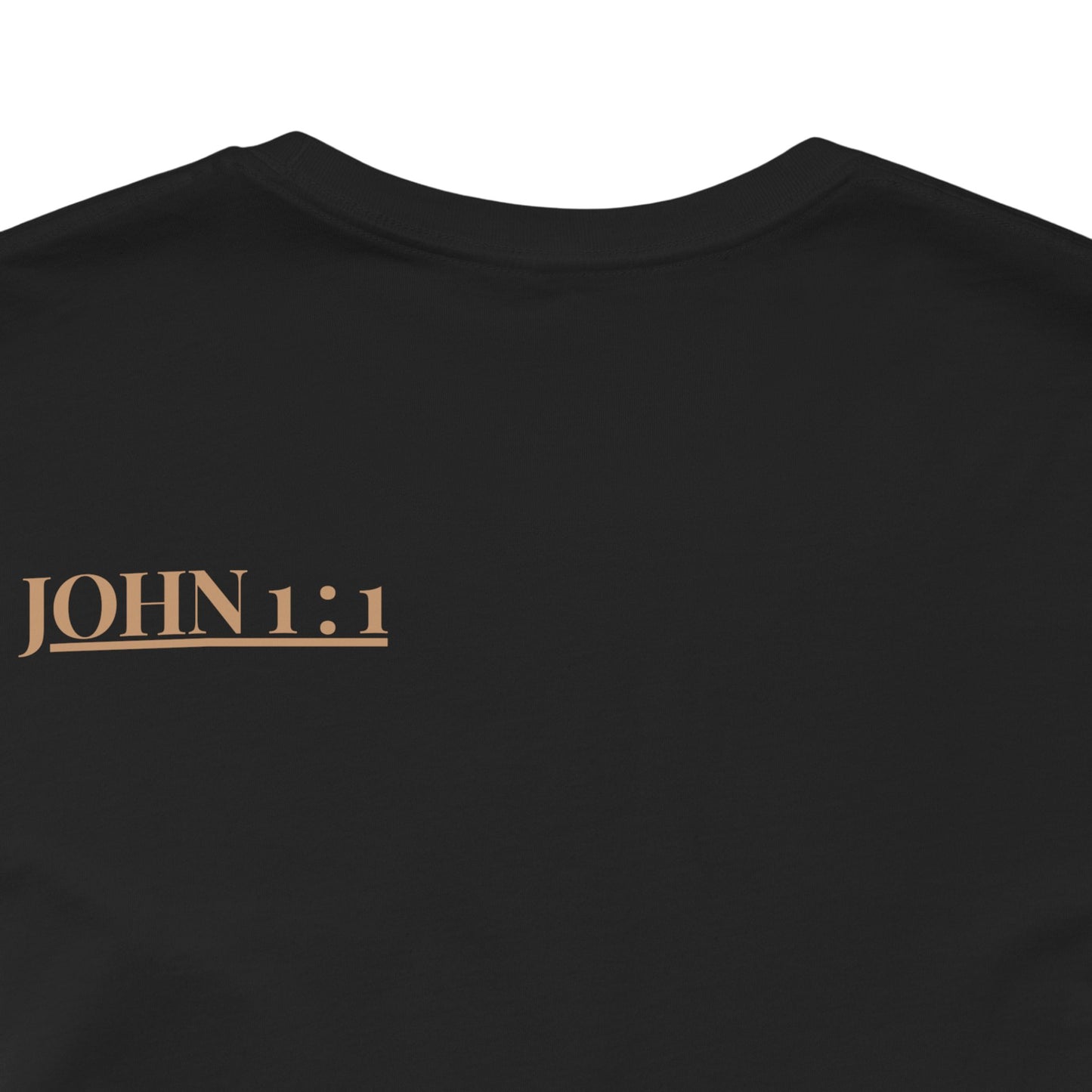 Biblical Verse Tee — "In the Beginning Was the Word" John 1:1 Christian T-Shirt