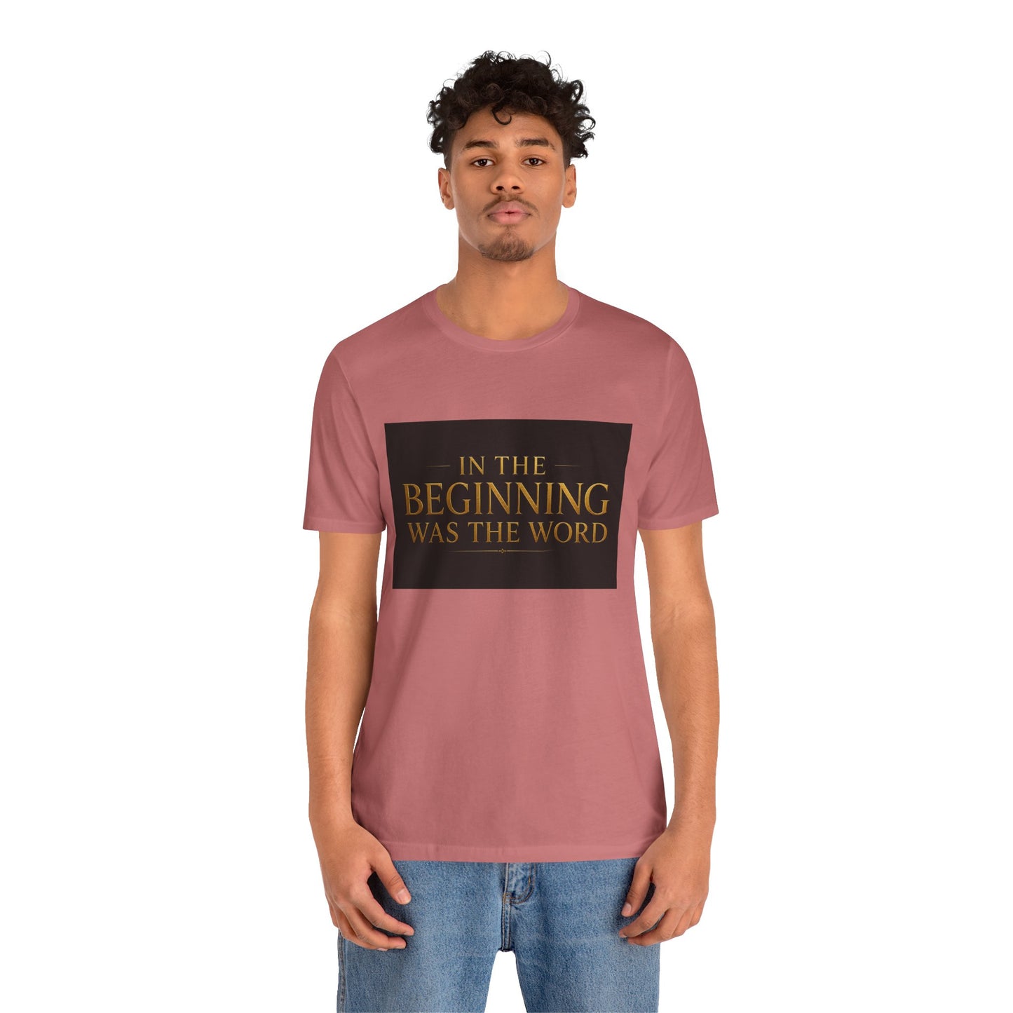 Bible Verse T‑Shirt — “In the Beginning Was the Word” Classic Faith Tee