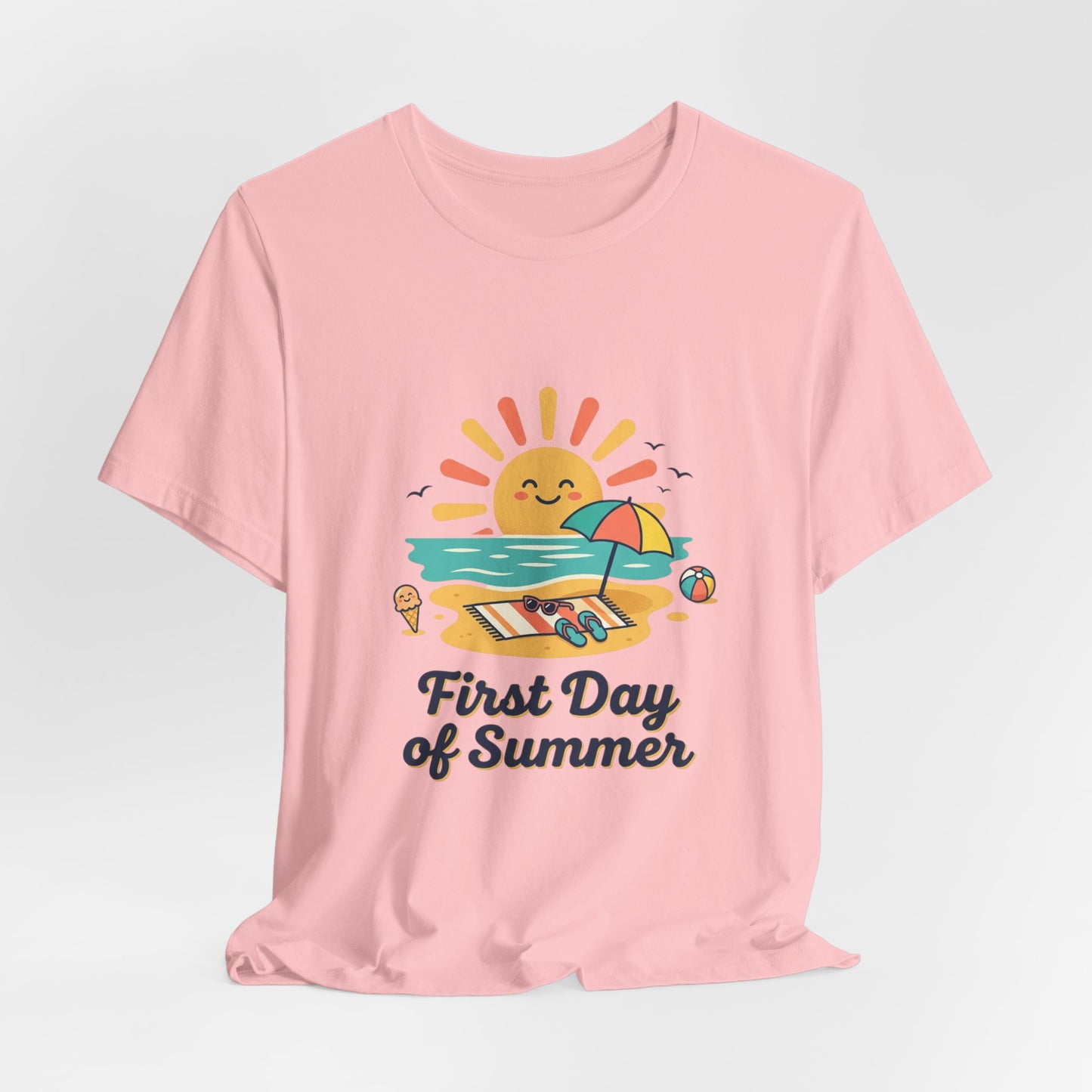 First Day of Summer Tee — Cute Sunny Beach Graphic T-Shirt