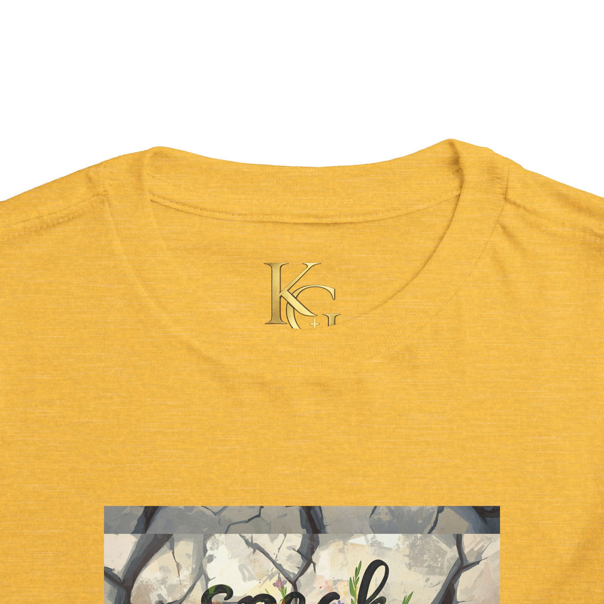 Toddler Tee - "Speak Life to Broken Things" Floral Inspirational Shirt