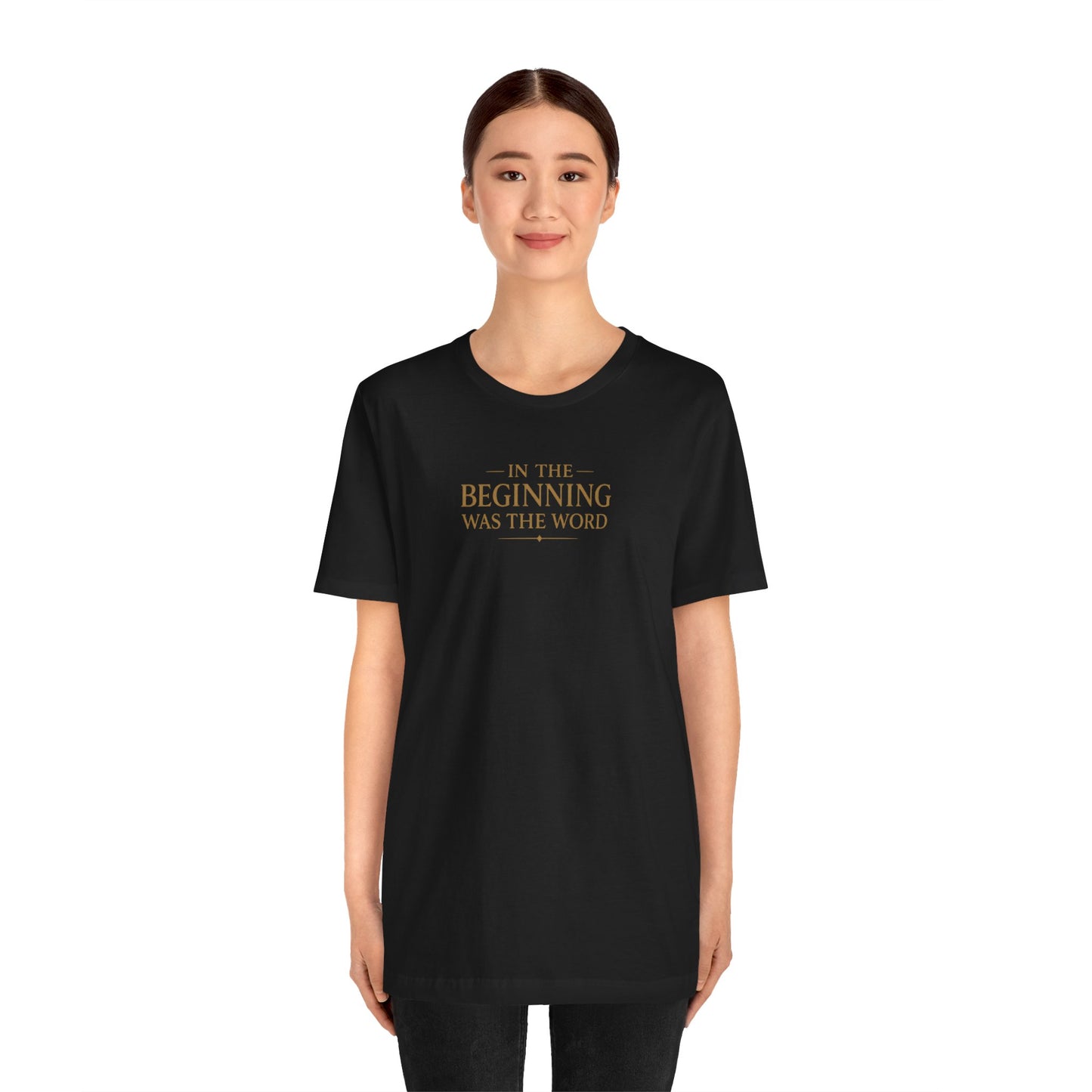 John 1:1 Christian T‑Shirt — “In the Beginning Was the Word” Bible Verse Tee