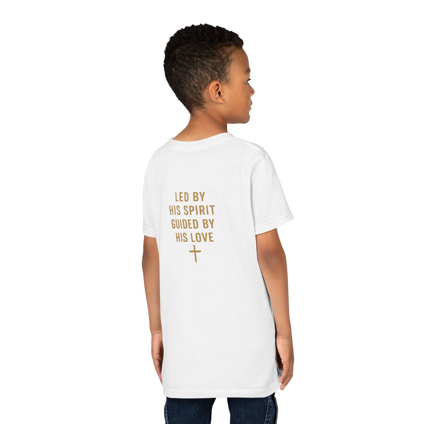 Youth Tee — "Spirit Lead Me" Christian Kids Shirt (Led by His Spirit)