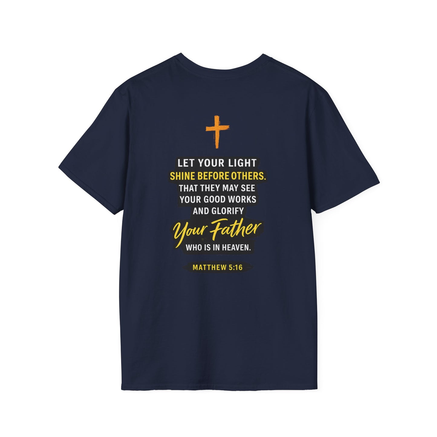 Let Your Light Shine T-Shirt — Inspirational Christian Faith Graphic Tee