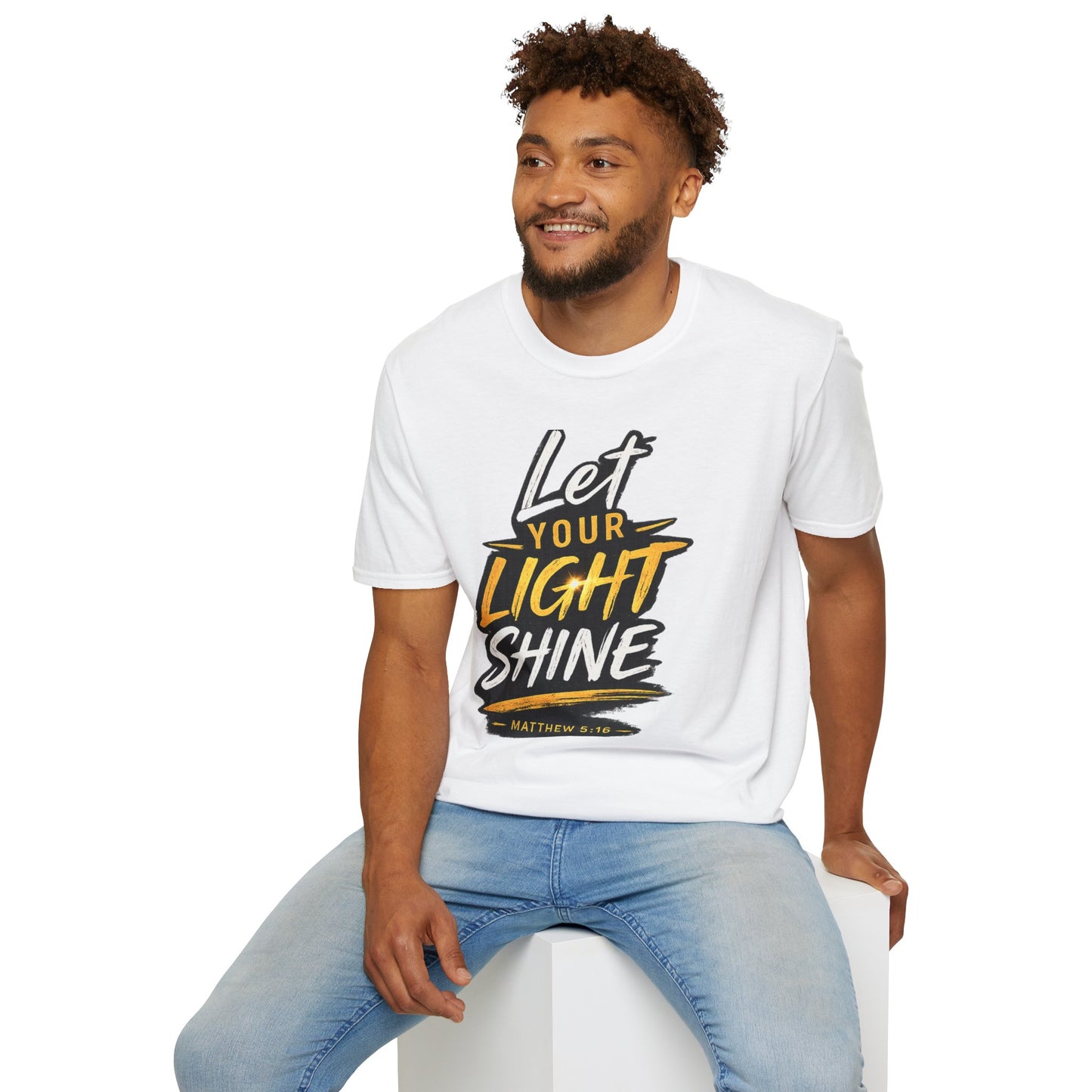 Let Your Light Shine T-Shirt — Inspirational Christian Faith Graphic Tee