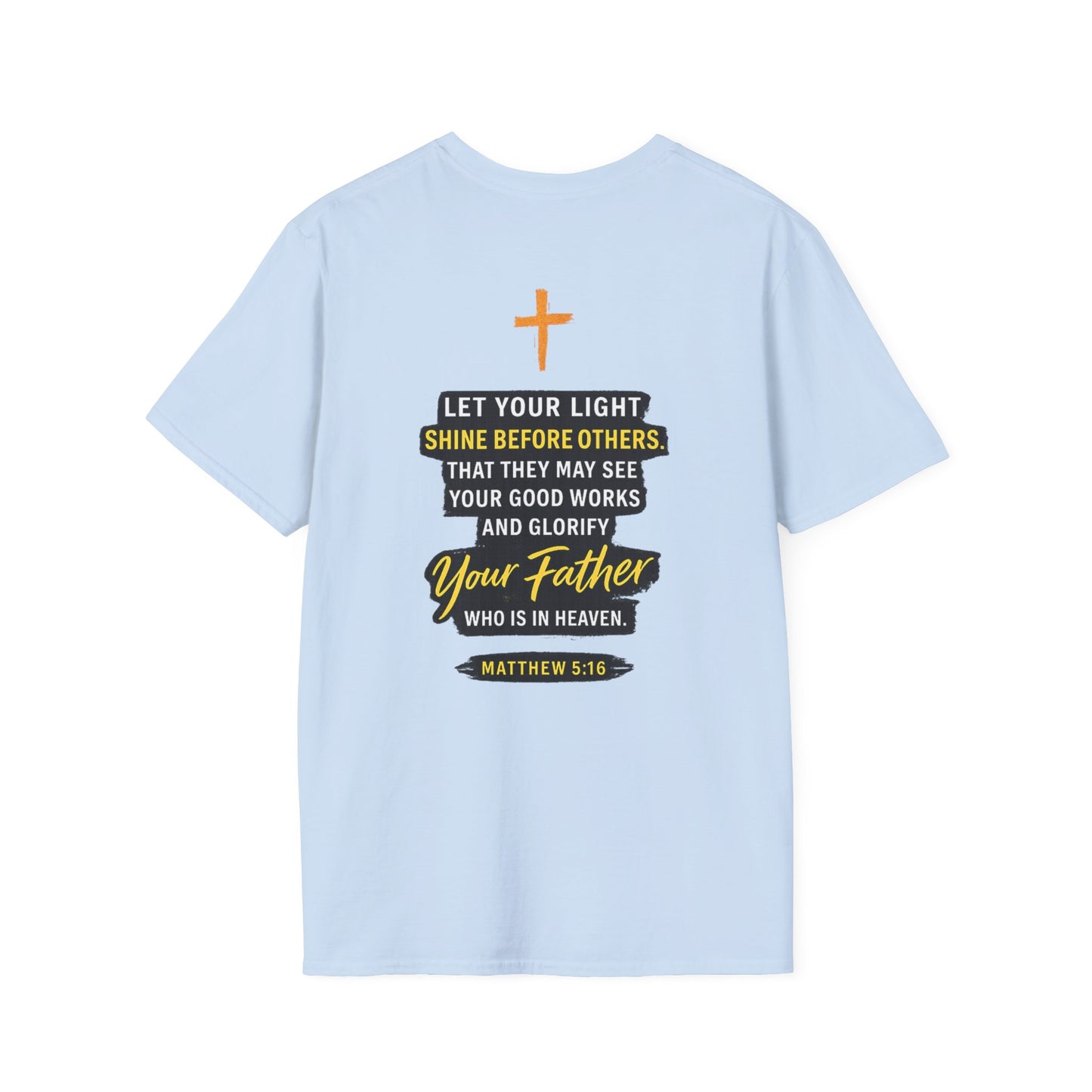 Let Your Light Shine T-Shirt — Inspirational Christian Faith Graphic Tee