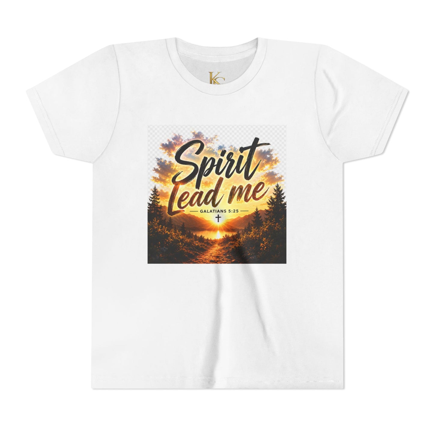 Youth Tee — "Spirit Lead Me" Christian Kids Shirt (Led by His Spirit)