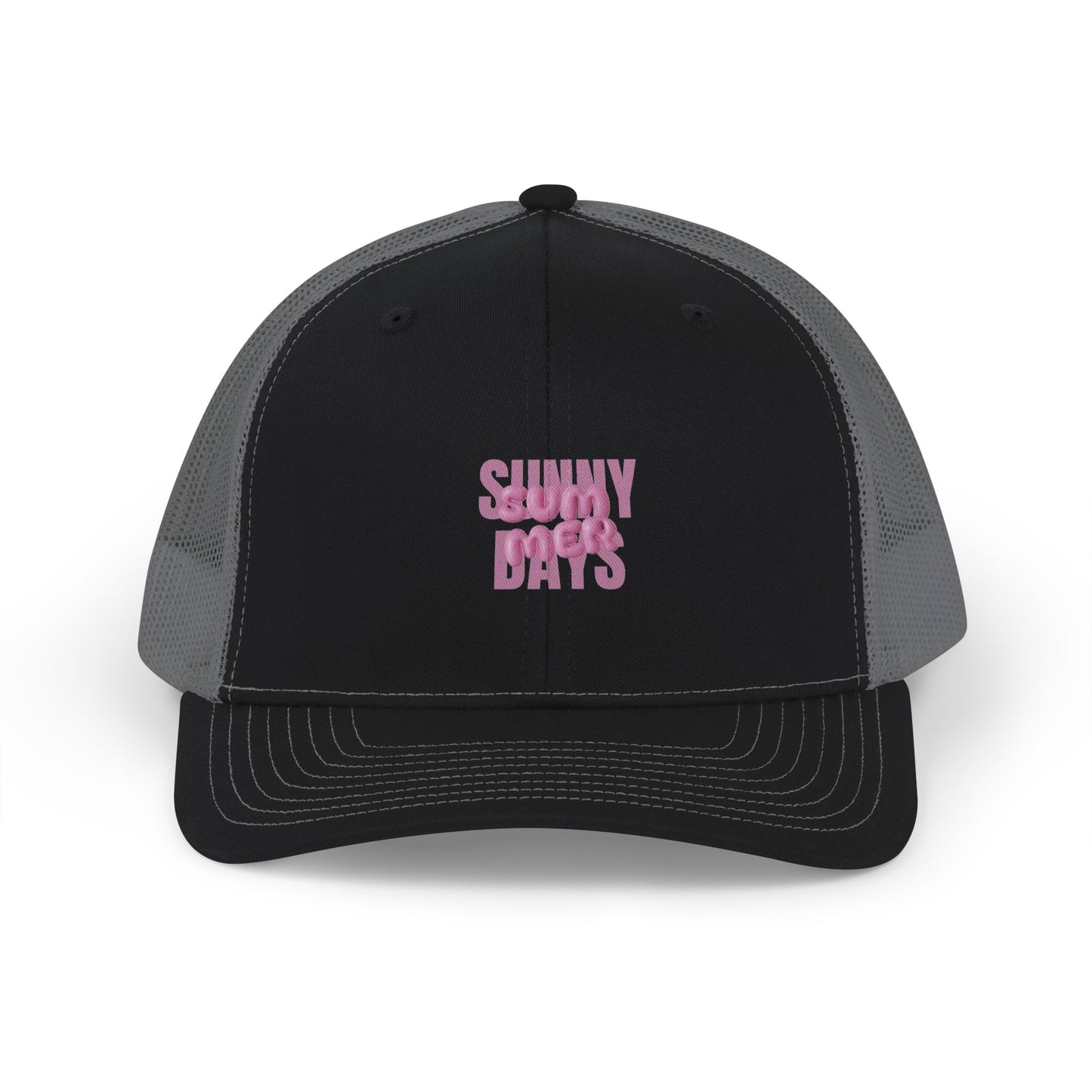Trucker Cap — "Sunny Days" Embroidered Mesh Snapback