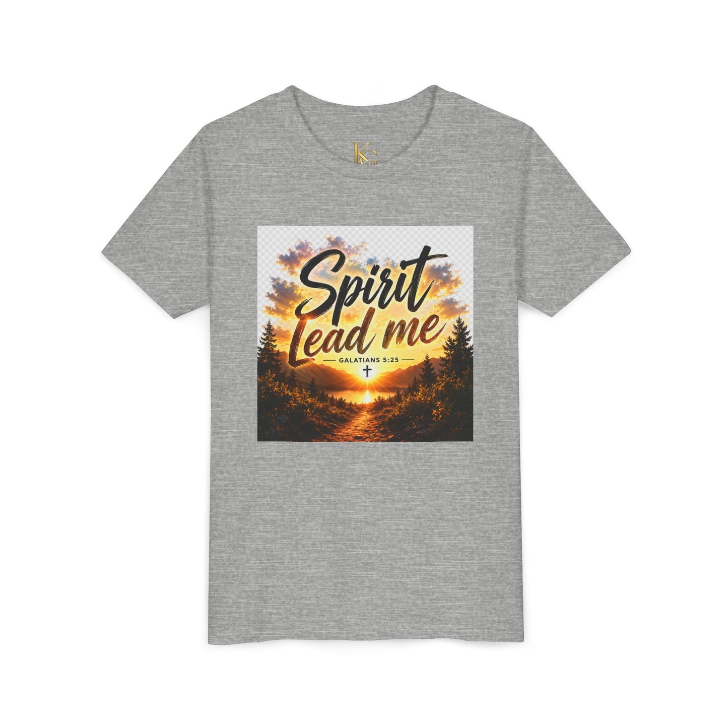 Youth Tee — "Spirit Lead Me" Christian Kids Shirt (Led by His Spirit)