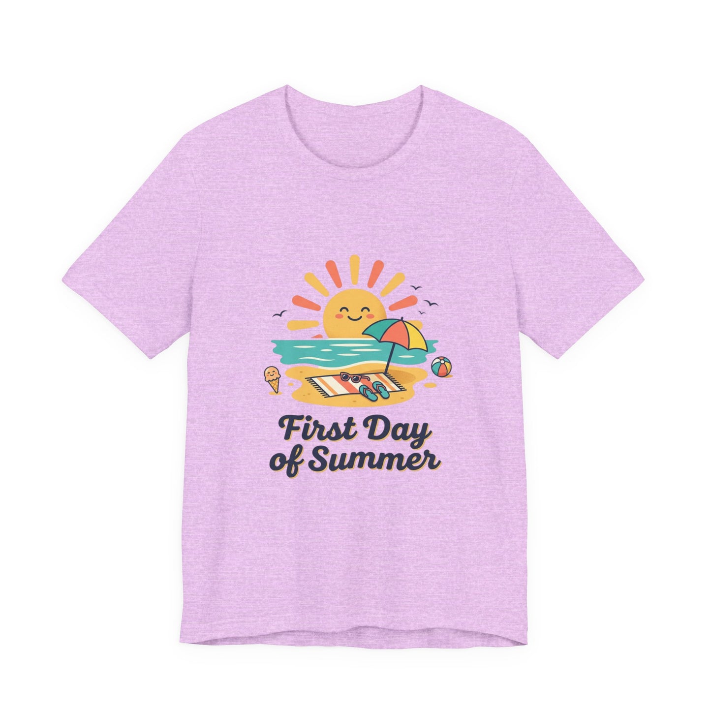 First Day of Summer Tee — Cute Sunny Beach Graphic T-Shirt