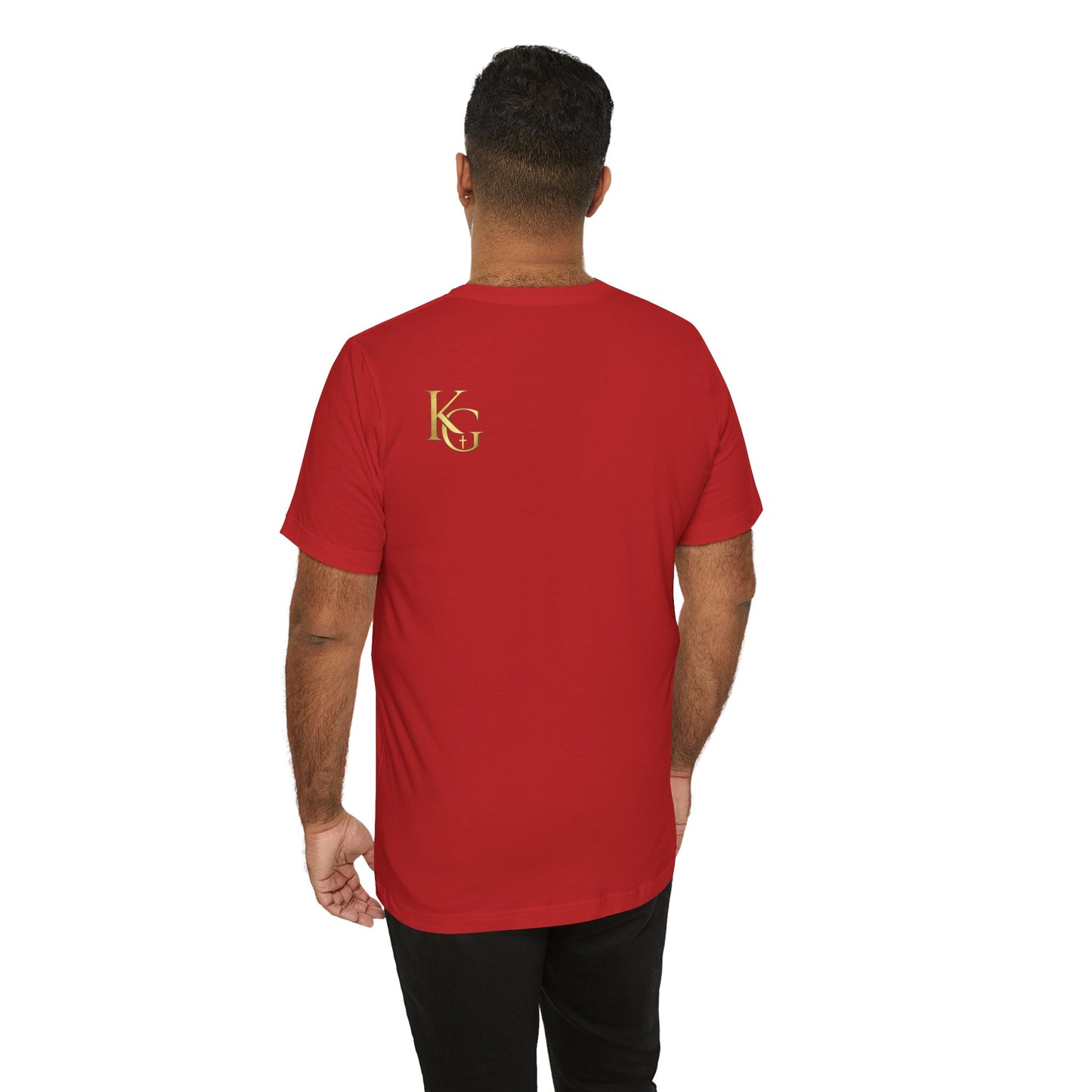 Redeemed by His Blood T‑Shirt — Christian Cross Faith Tee (Ephesians 1:7)