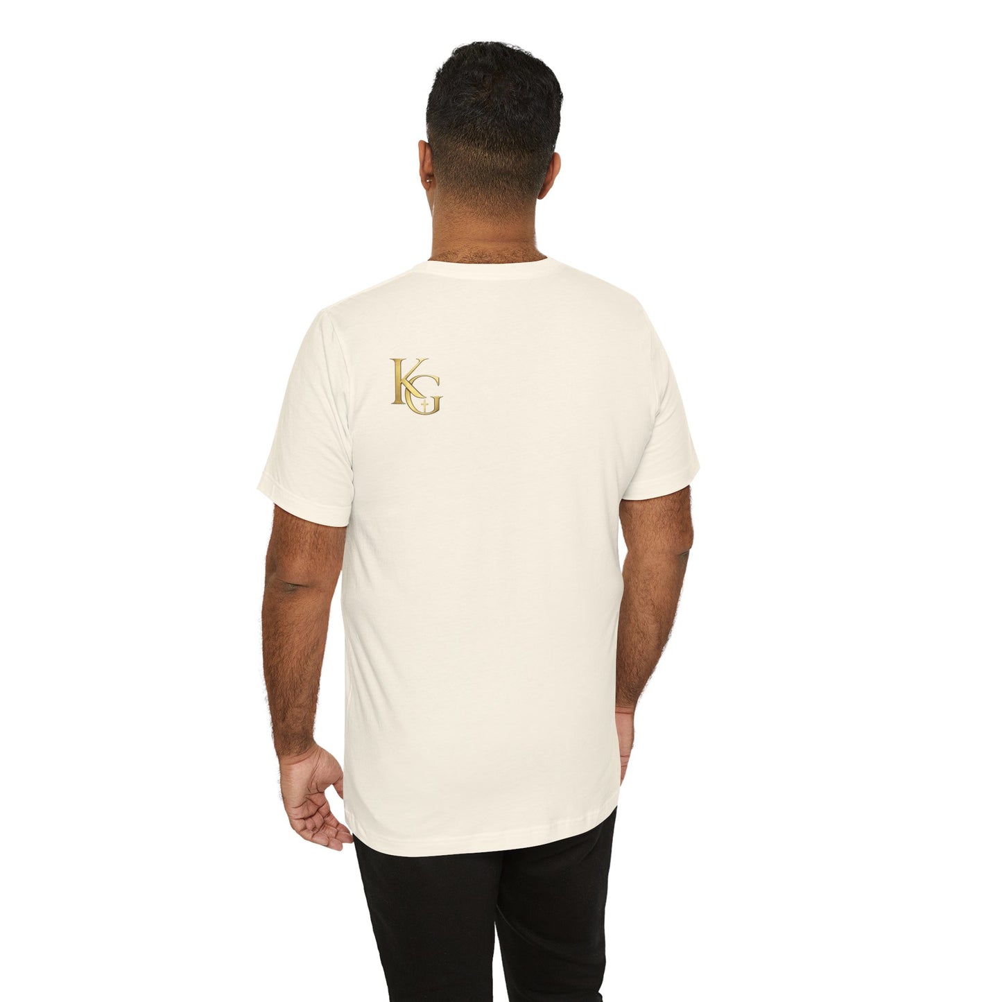 Redeemed by His Blood T‑Shirt — Christian Cross Faith Tee (Ephesians 1:7)