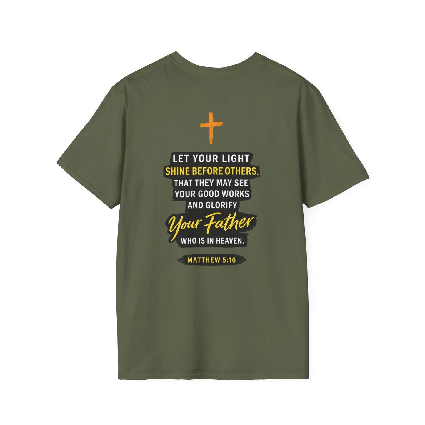 Let Your Light Shine T-Shirt — Inspirational Christian Faith Graphic Tee