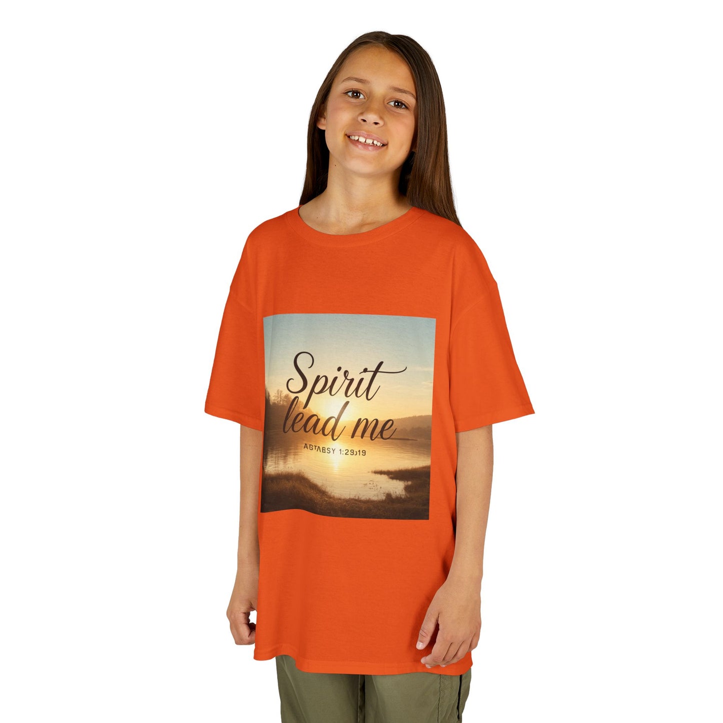 Kids T‑Shirt — "Spirit Lead Me" Sunrise Faith Tee