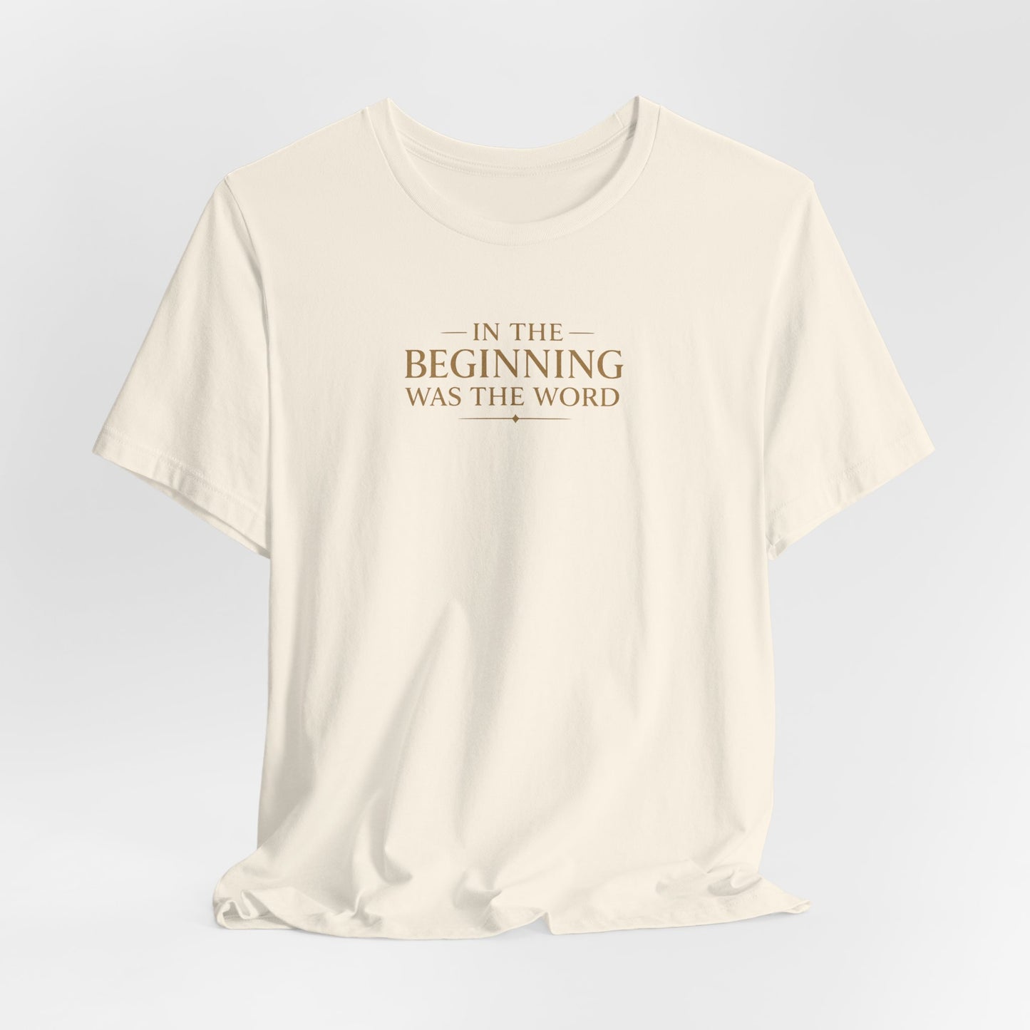 John 1:1 Christian T‑Shirt — “In the Beginning Was the Word” Bible Verse Tee