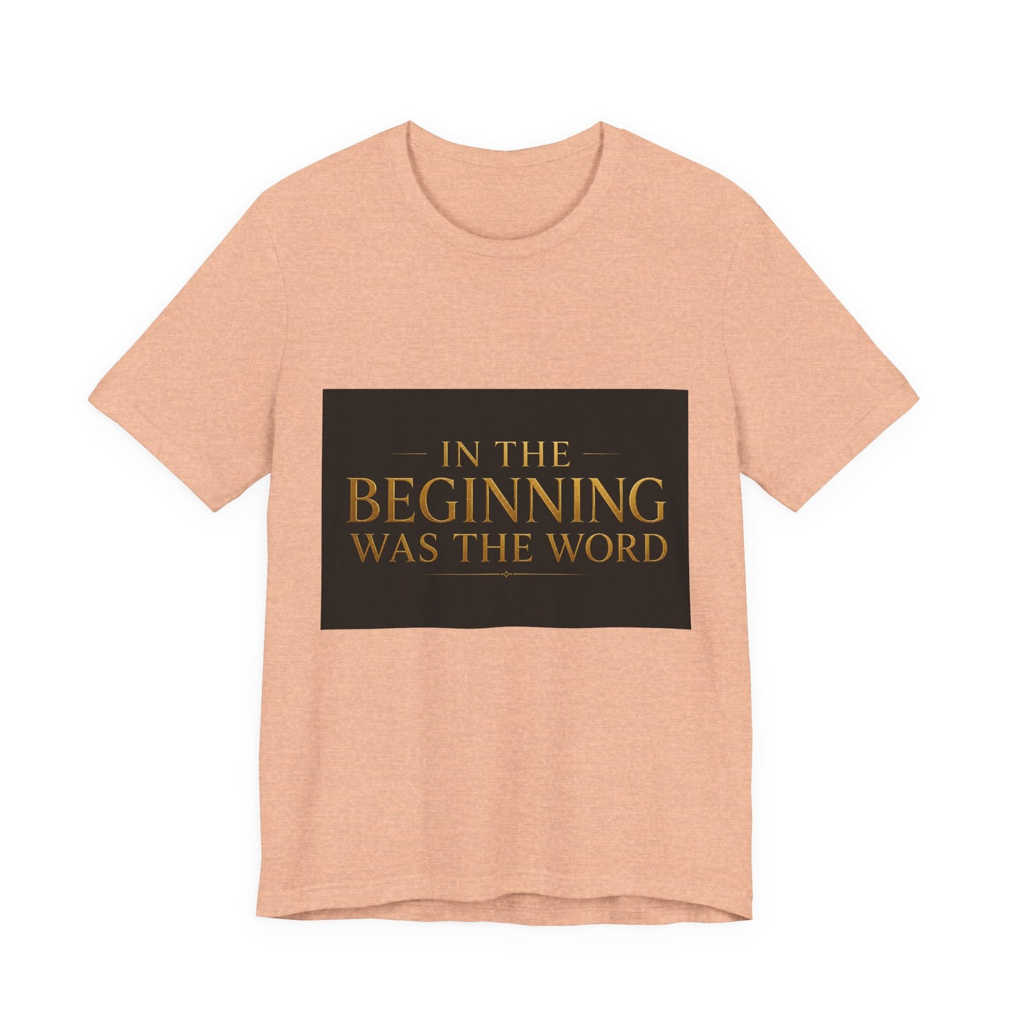 Biblical Verse Tee — "In the Beginning Was the Word" John 1:1 Christian T-Shirt