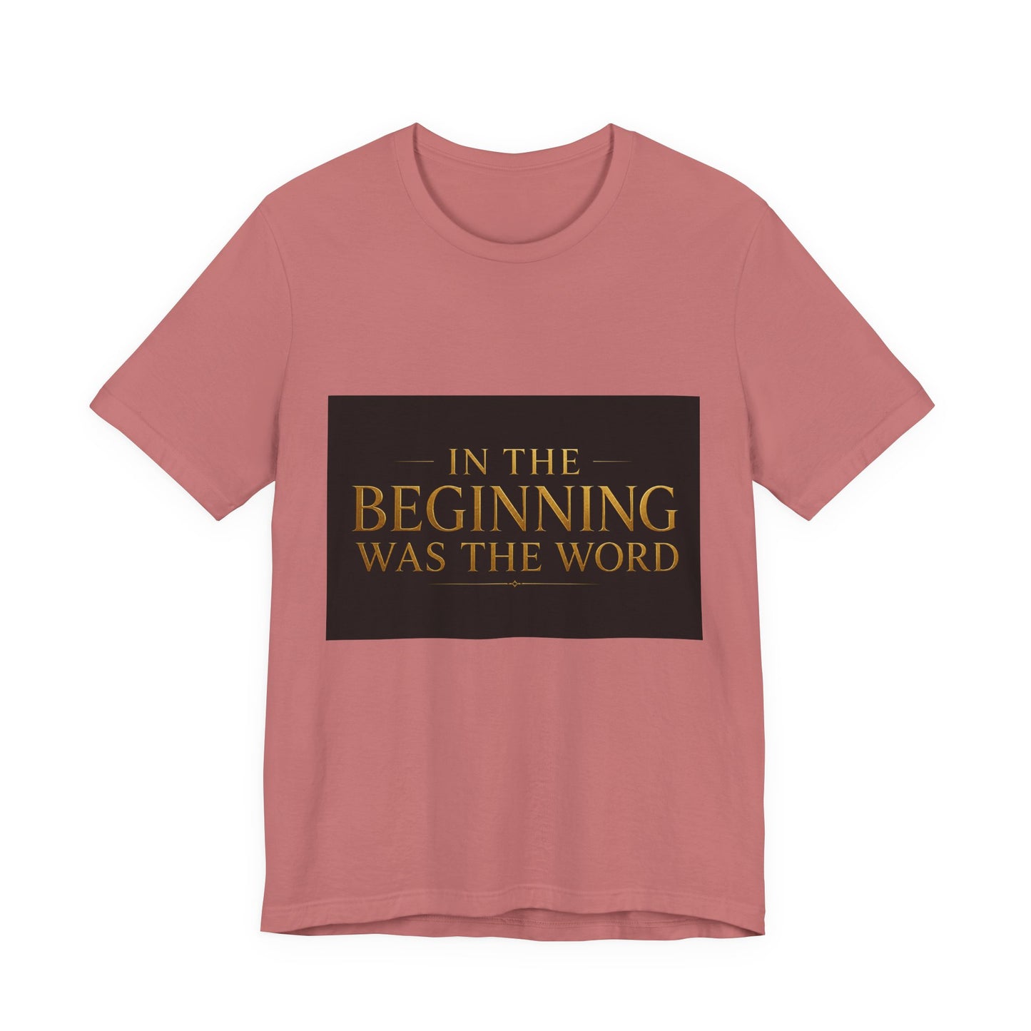 Biblical Verse Tee — "In the Beginning Was the Word" John 1:1 Christian T-Shirt