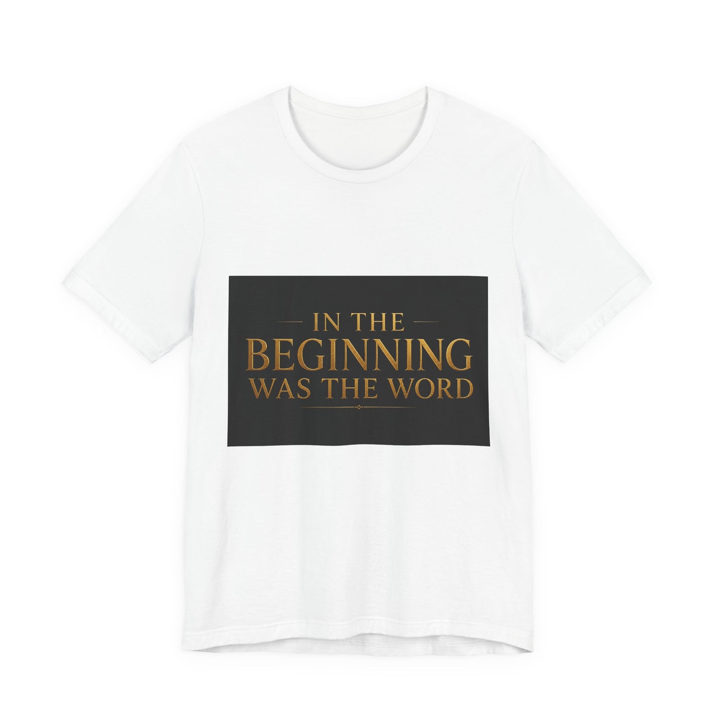 Biblical Verse Tee — "In the Beginning Was the Word" John 1:1 Christian T-Shirt