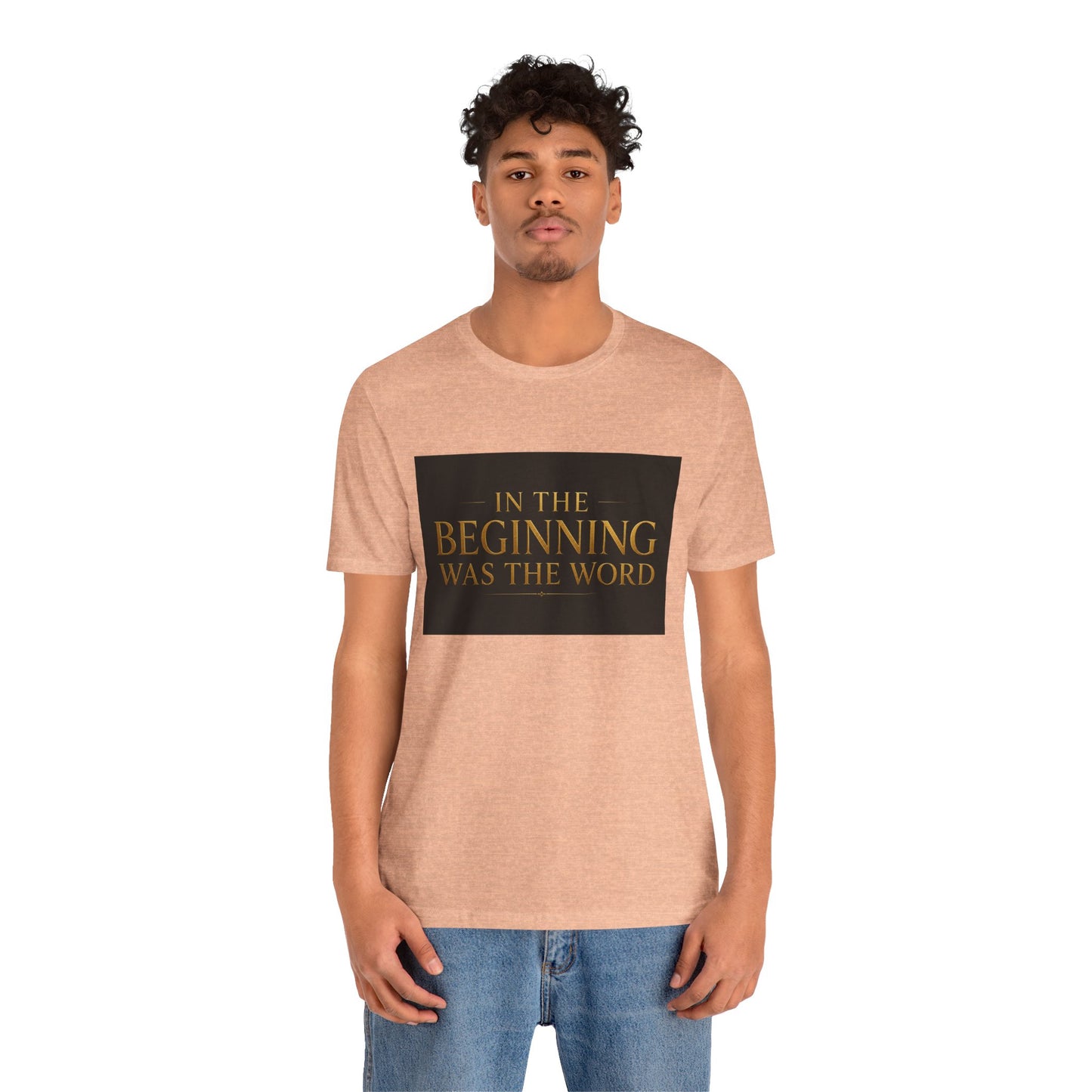 Bible Verse T‑Shirt — “In the Beginning Was the Word” Classic Faith Tee