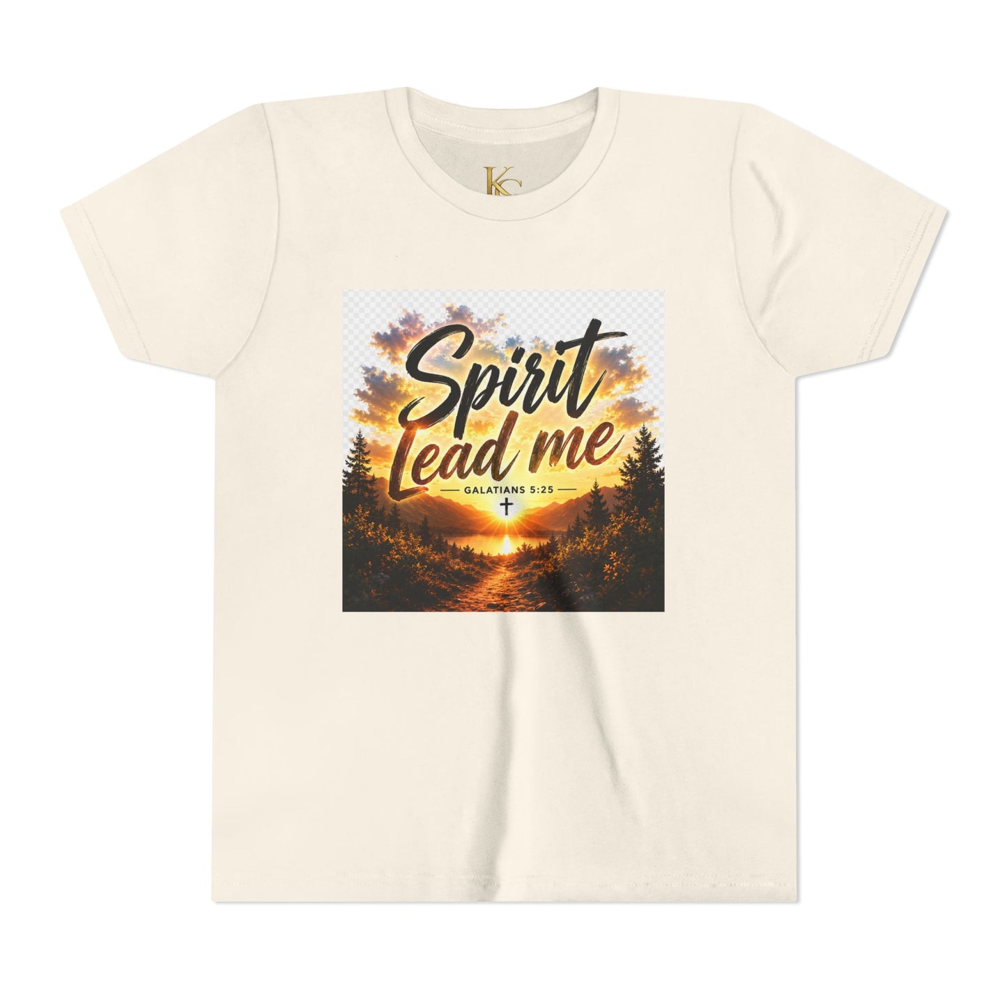 Youth Tee — "Spirit Lead Me" Christian Kids Shirt (Led by His Spirit)