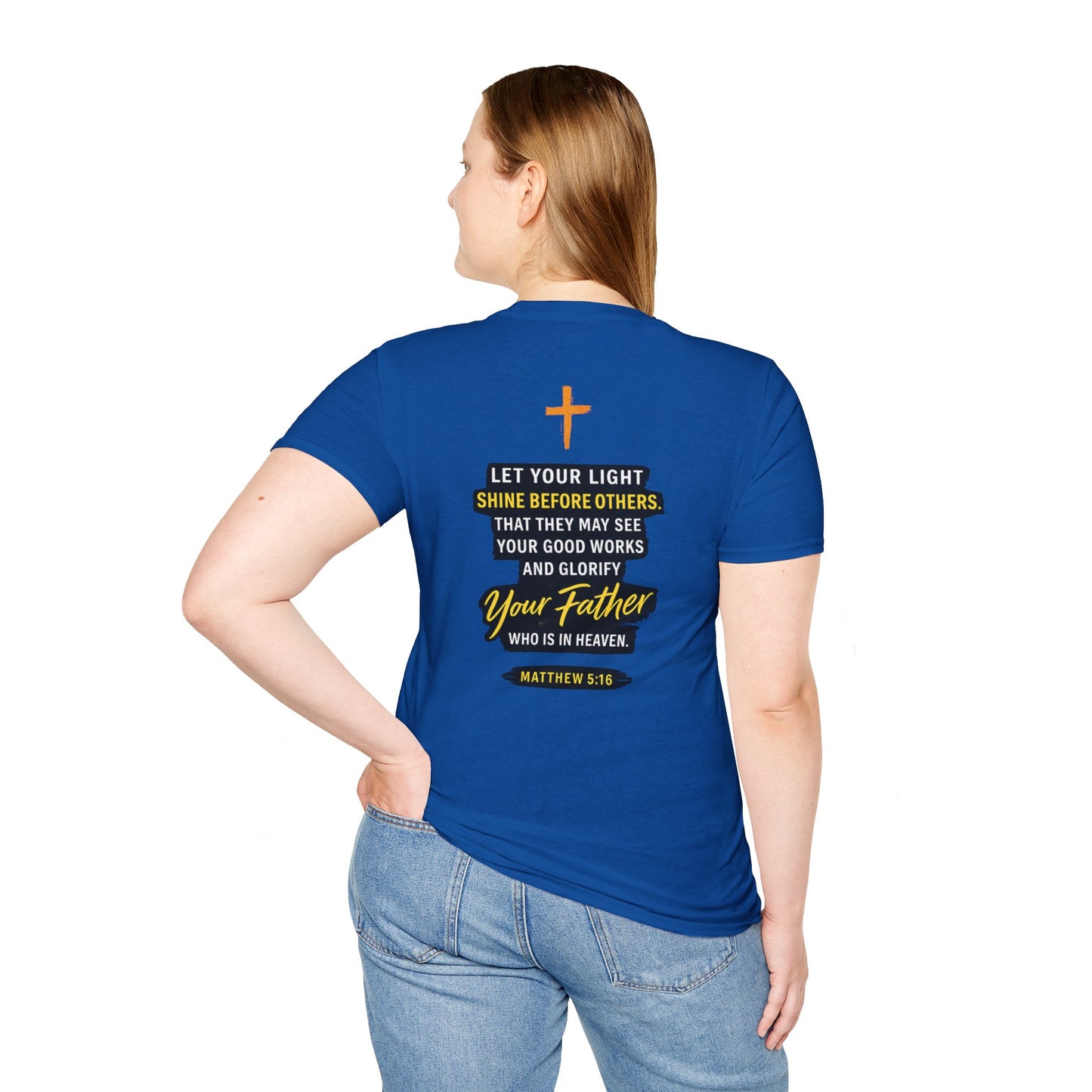 Let Your Light Shine T-Shirt — Inspirational Christian Faith Graphic Tee