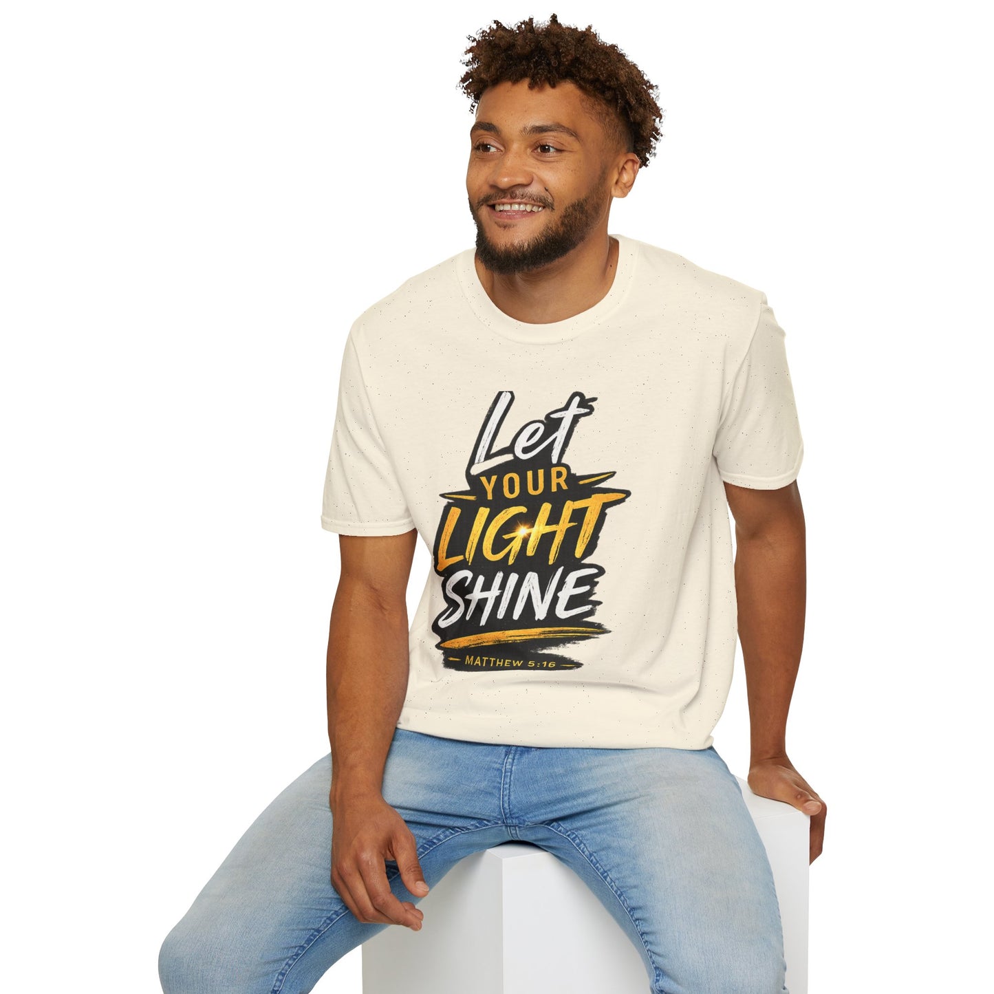 Let Your Light Shine T-Shirt — Inspirational Christian Faith Graphic Tee