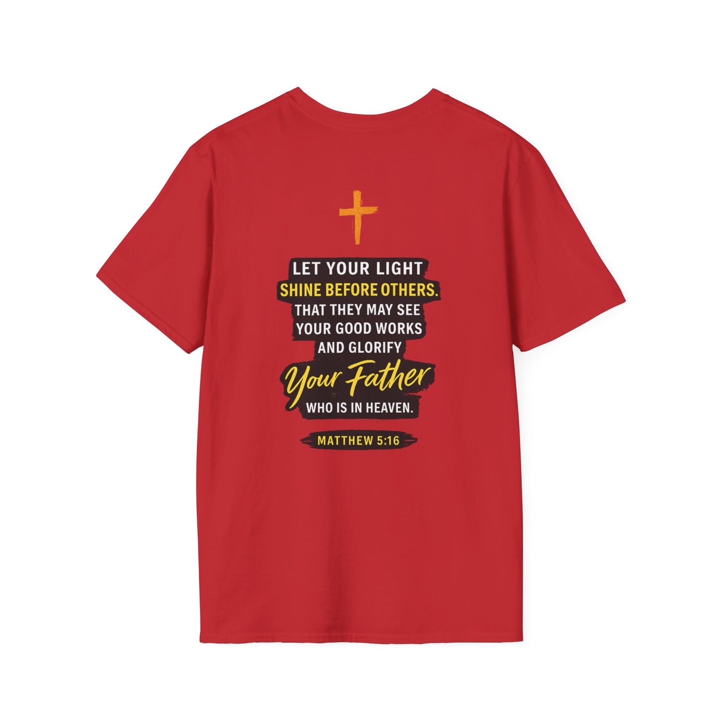Let Your Light Shine T-Shirt — Inspirational Christian Faith Graphic Tee