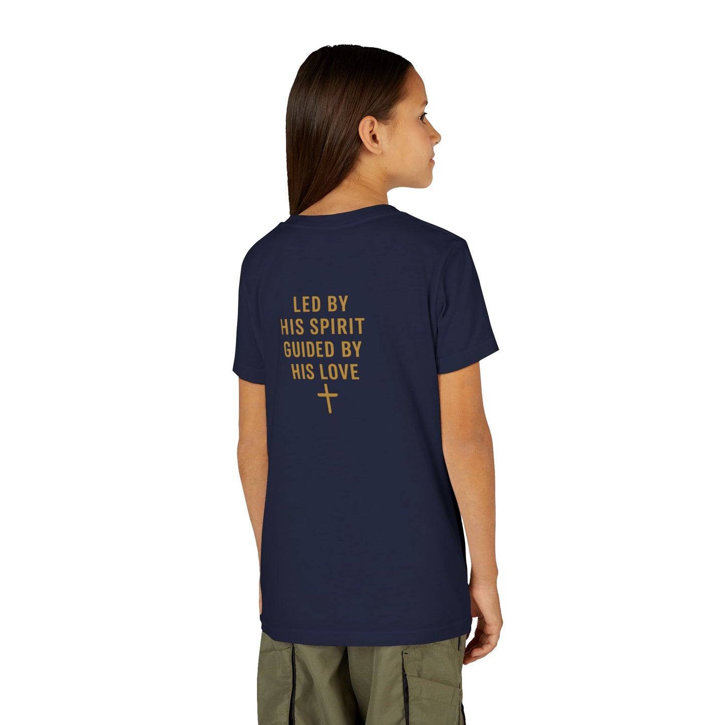 Youth Tee — "Spirit Lead Me" Christian Kids Shirt (Led by His Spirit)