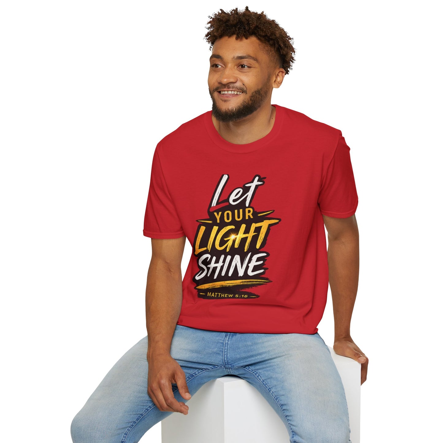 Let Your Light Shine T-Shirt — Inspirational Christian Faith Graphic Tee