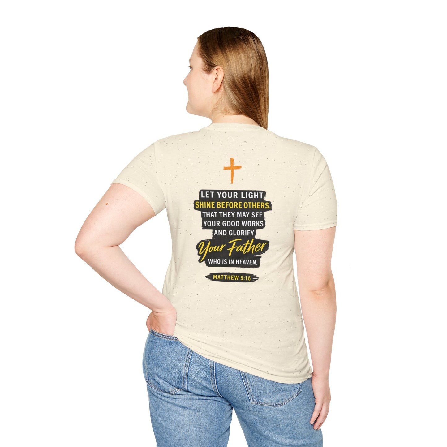 Let Your Light Shine T-Shirt — Inspirational Christian Faith Graphic Tee