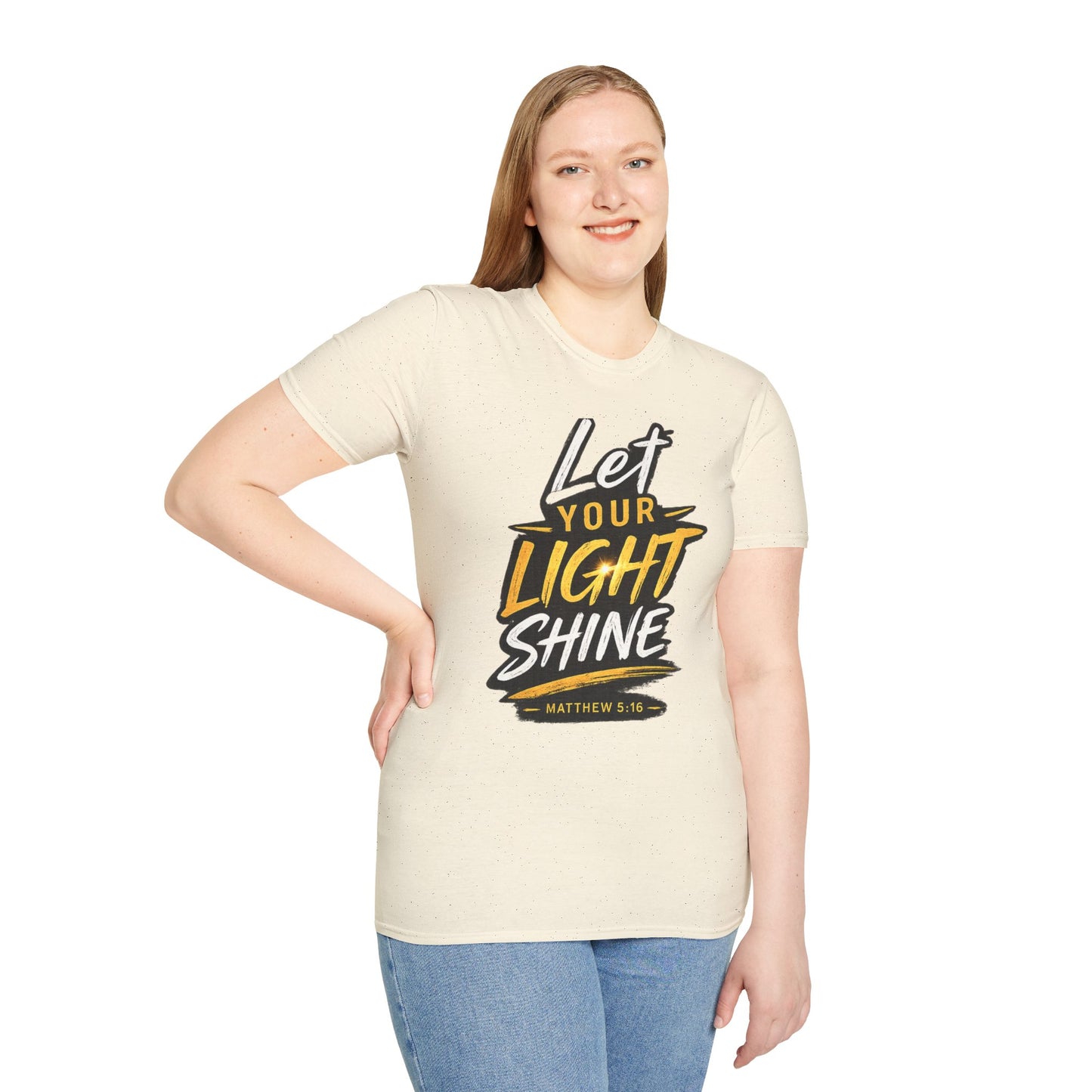Let Your Light Shine T-Shirt — Inspirational Christian Faith Graphic Tee