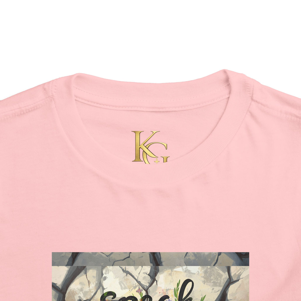 Toddler Tee - "Speak Life to Broken Things" Floral Inspirational Shirt