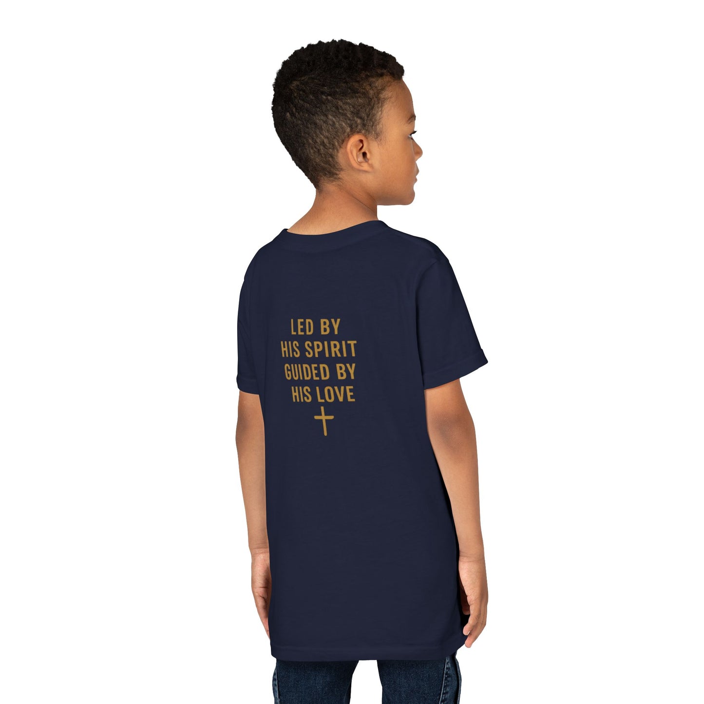 Youth Tee — "Spirit Lead Me" Christian Kids Shirt (Led by His Spirit)