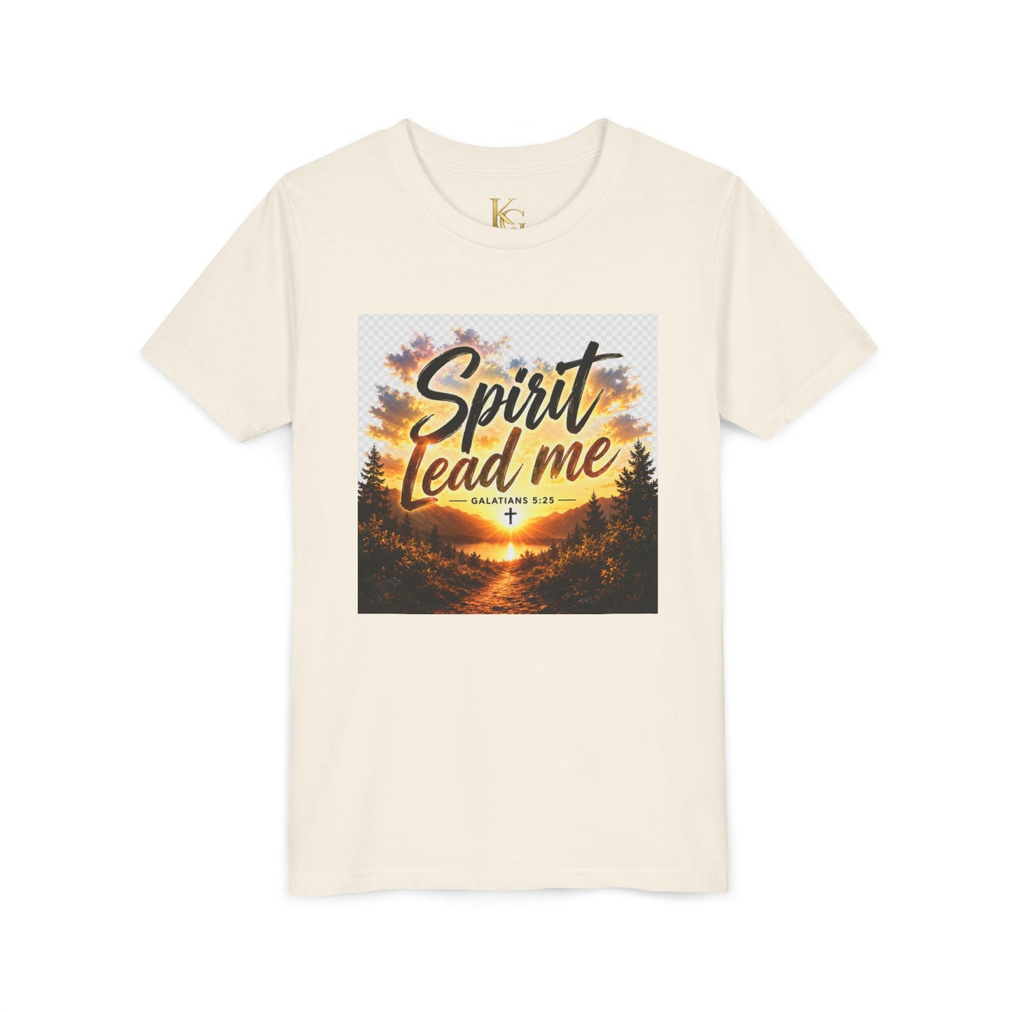 Youth Tee — "Spirit Lead Me" Christian Kids Shirt (Led by His Spirit)