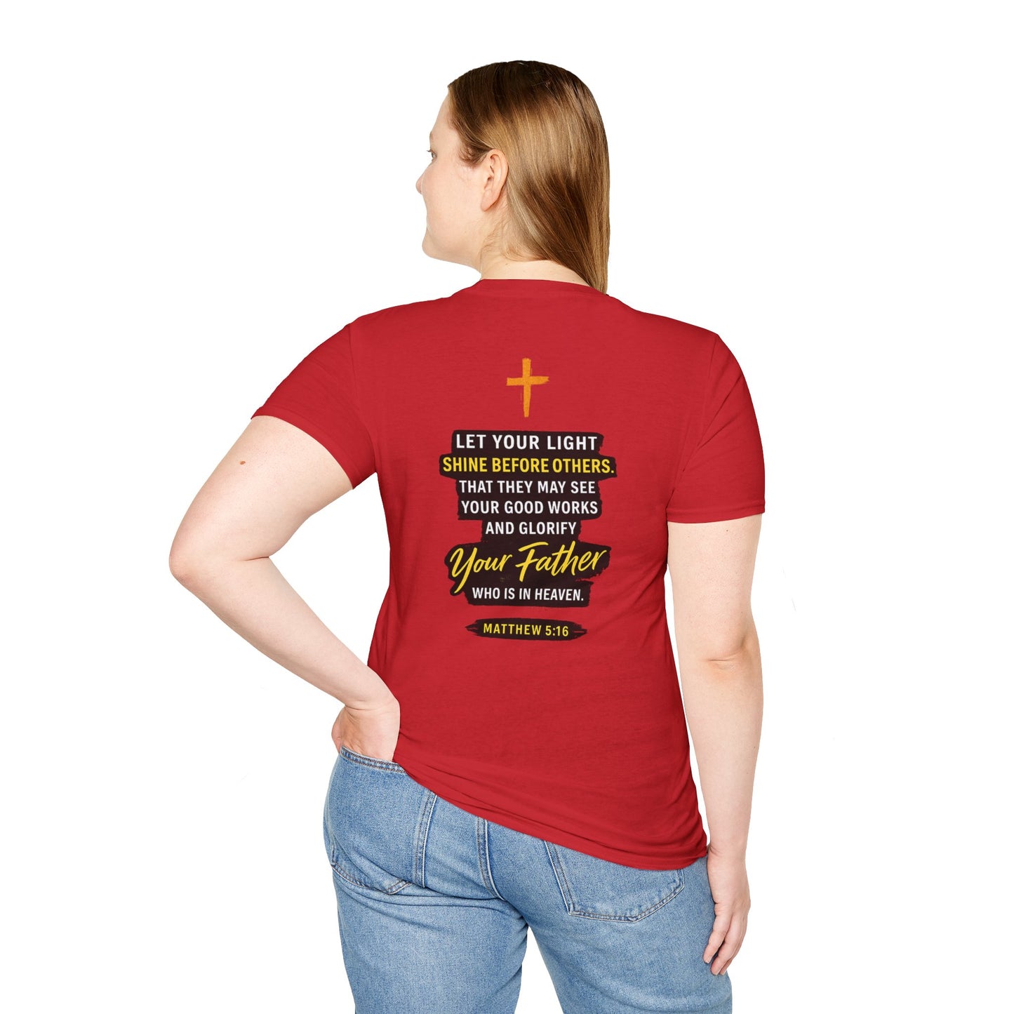Let Your Light Shine T-Shirt — Inspirational Christian Faith Graphic Tee