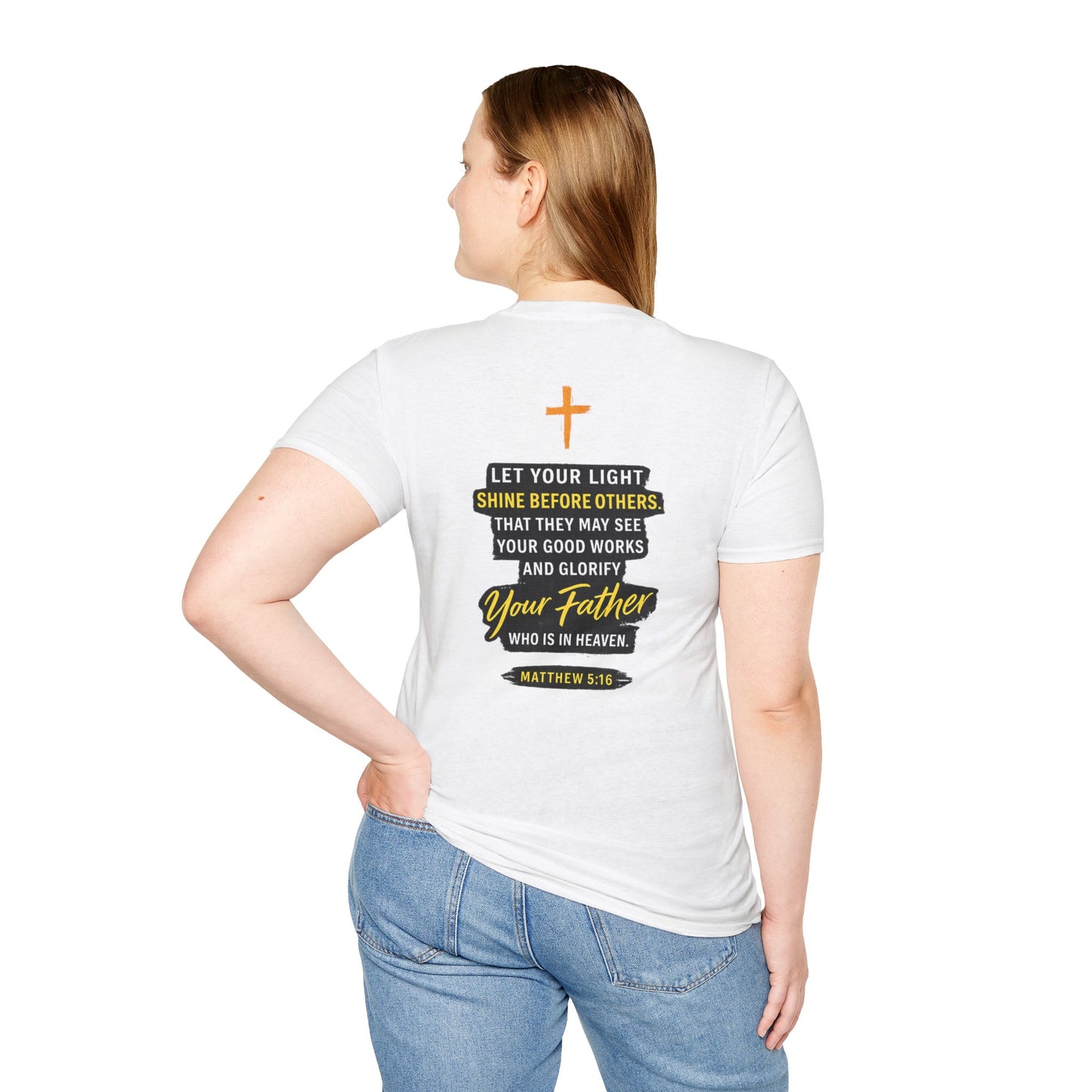 Let Your Light Shine T-Shirt — Inspirational Christian Faith Graphic Tee