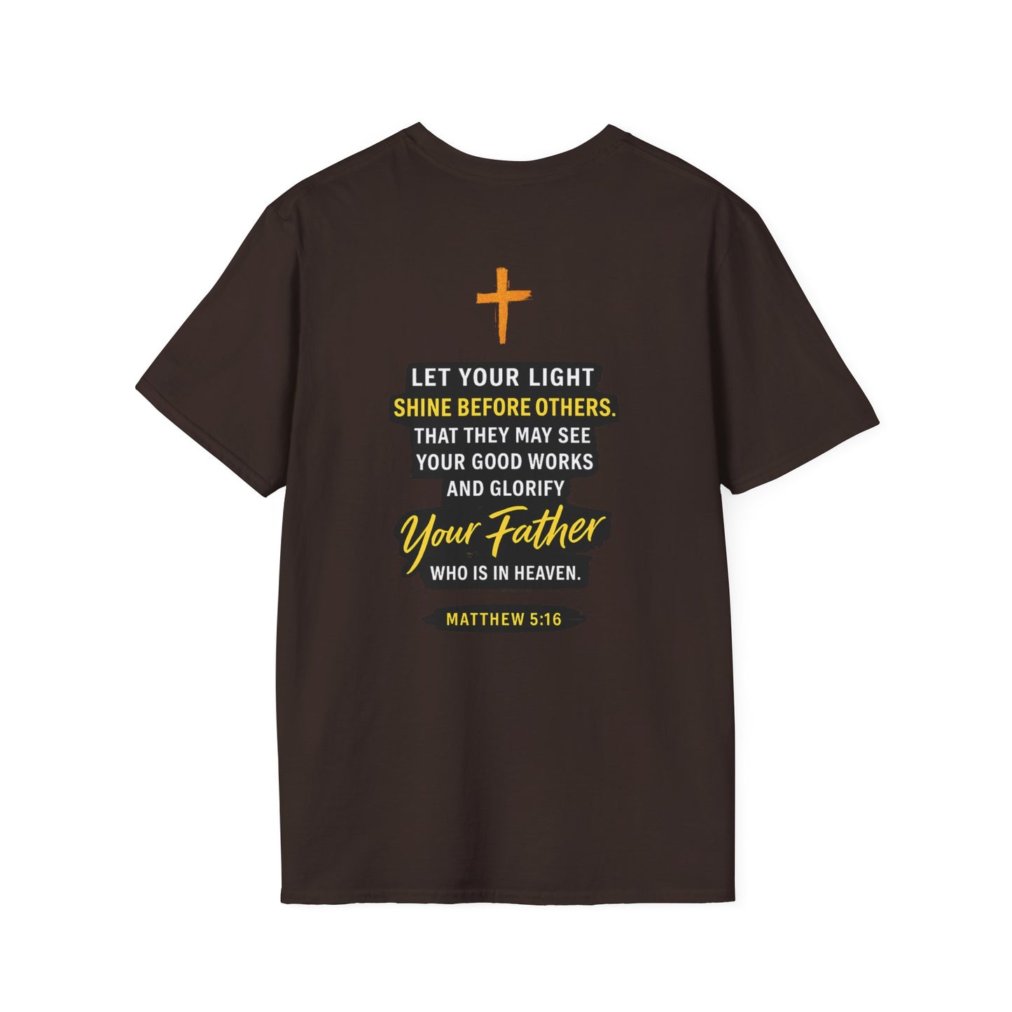 Let Your Light Shine T-Shirt — Inspirational Christian Faith Graphic Tee