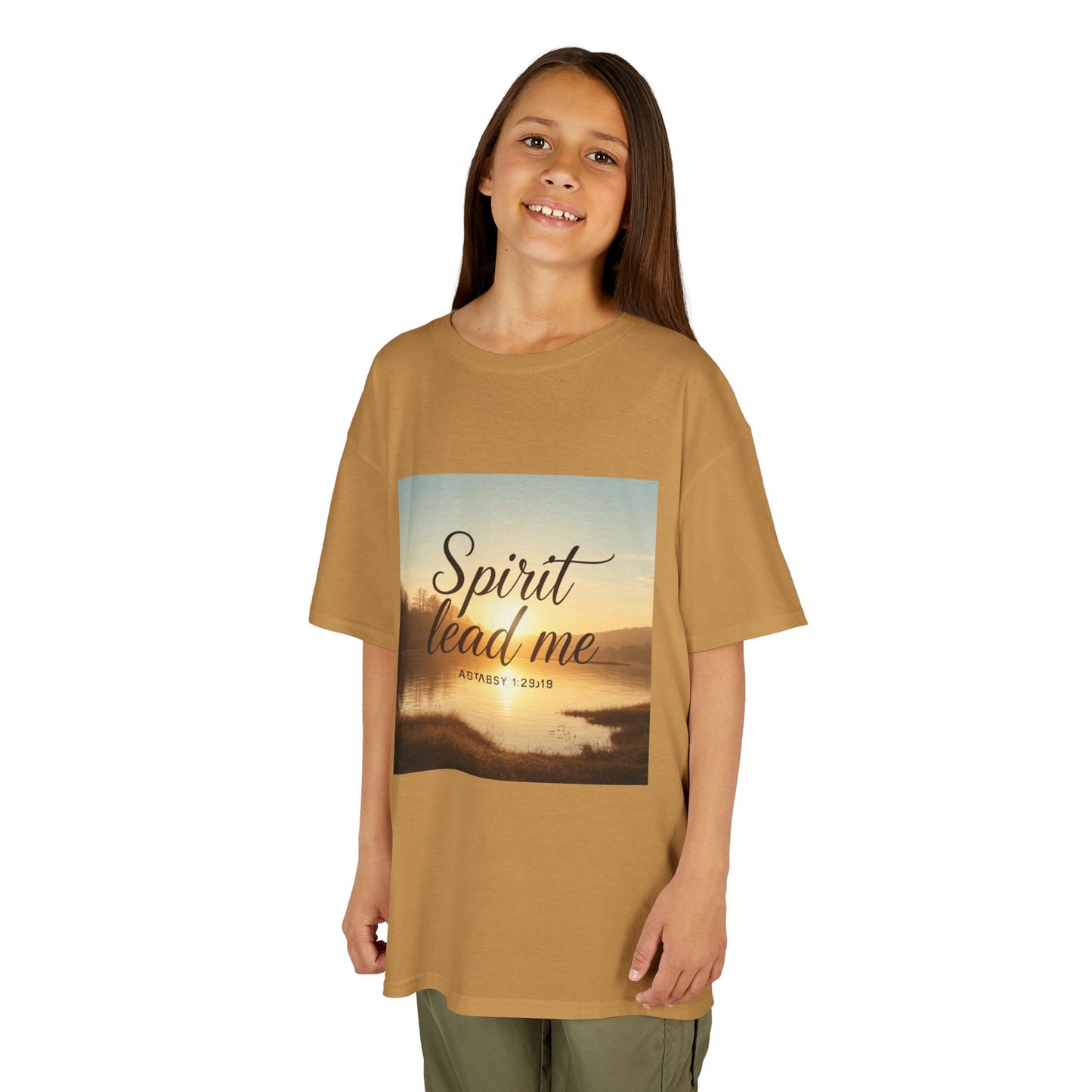 Kids T‑Shirt — "Spirit Lead Me" Sunrise Faith Tee