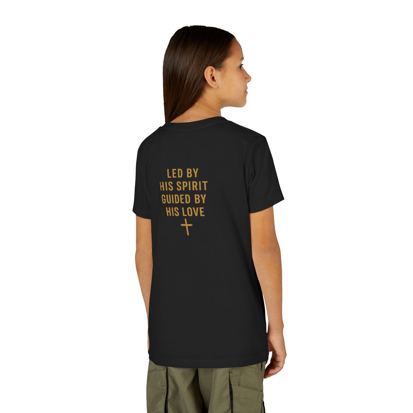 Youth Tee — "Spirit Lead Me" Christian Kids Shirt (Led by His Spirit)